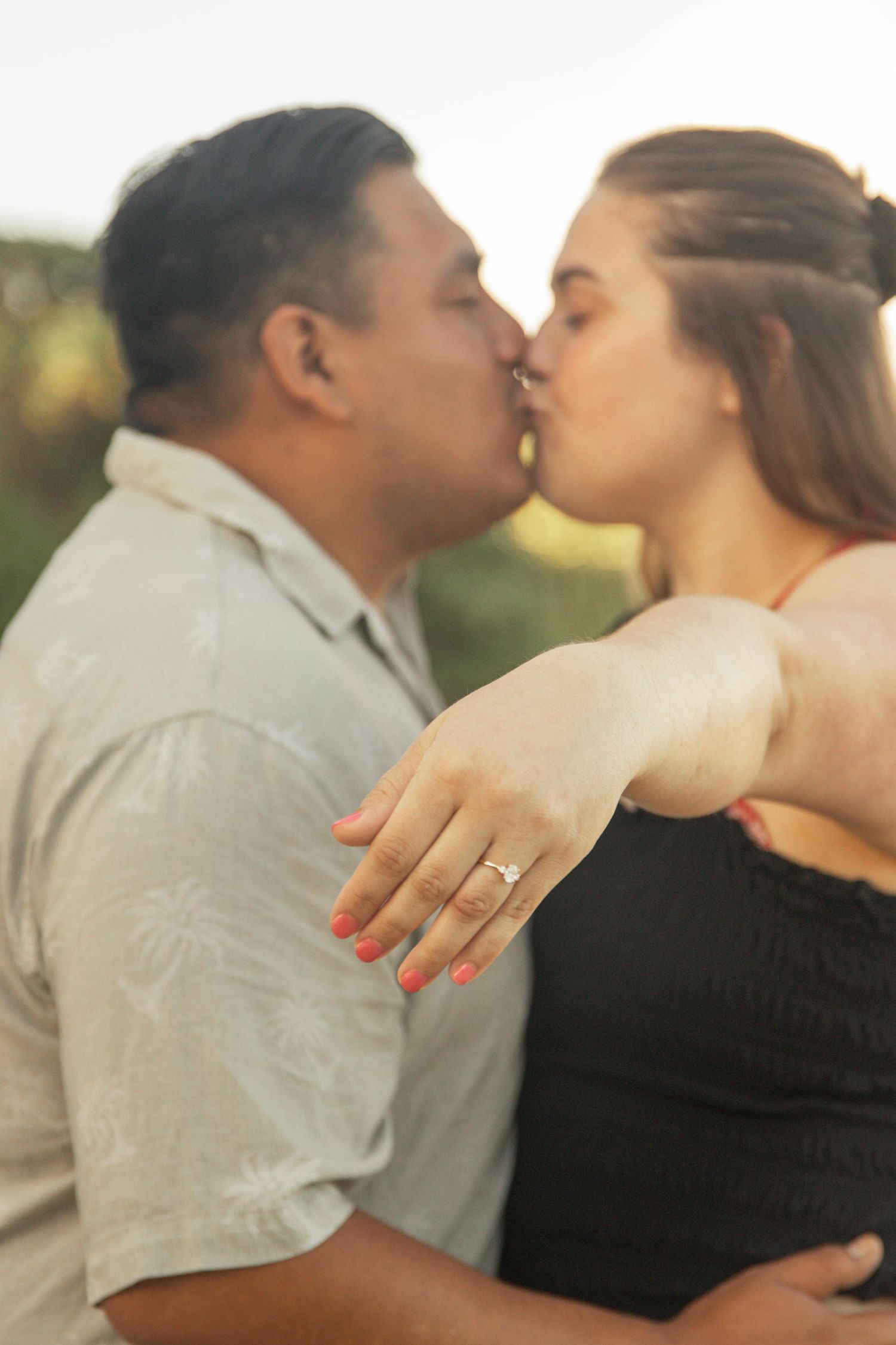 engagement session on a beach in maui