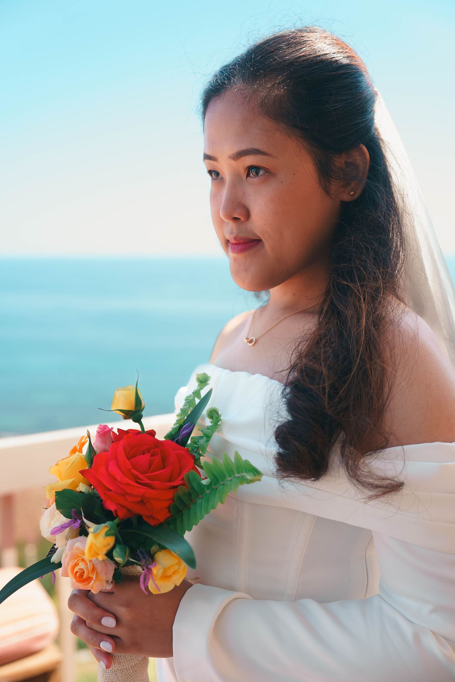Beautiful bride smiling on her wedding day in Adelaide