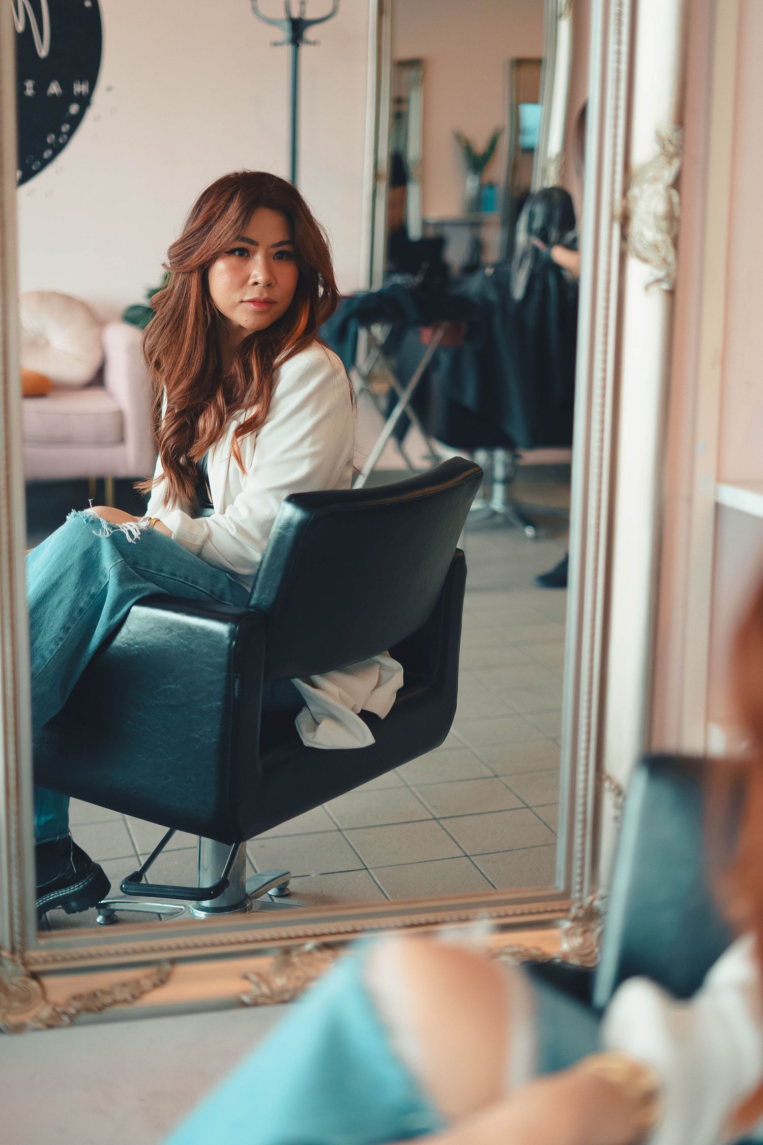 Hairdresser professional photo showcasing creativity and style in Adelaide salon