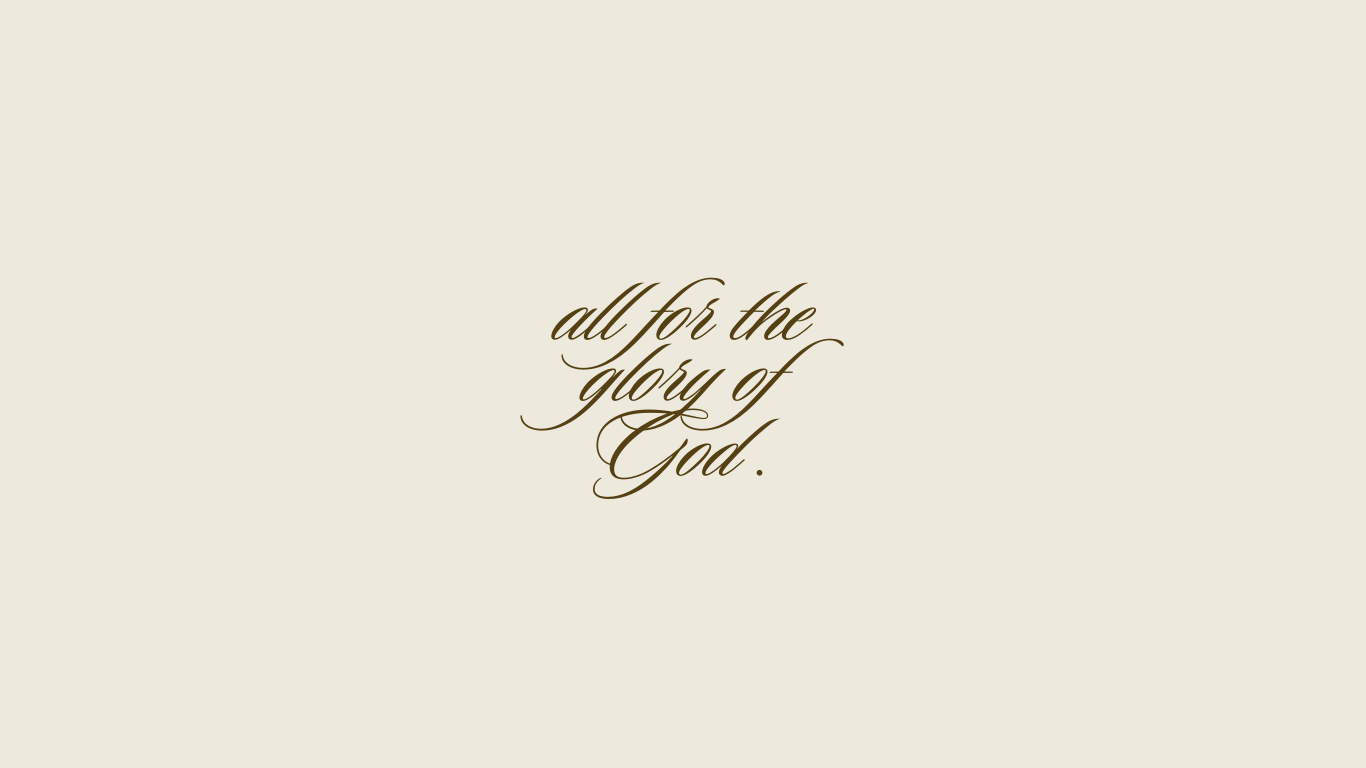Minimalist calligraphy text on cream colored background.