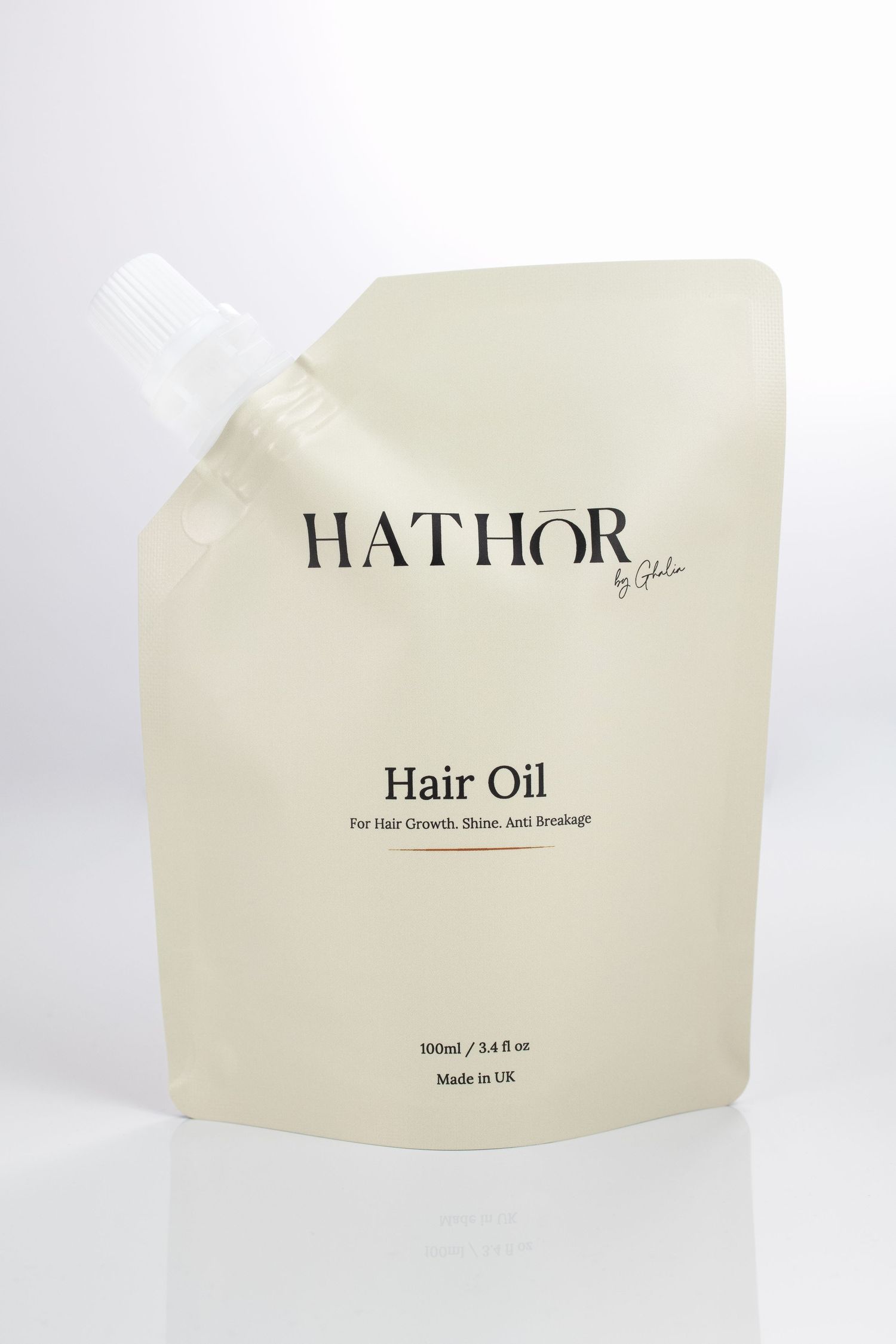 e-commerce shot for high end luxury hair oil by Glow Studio Yalda