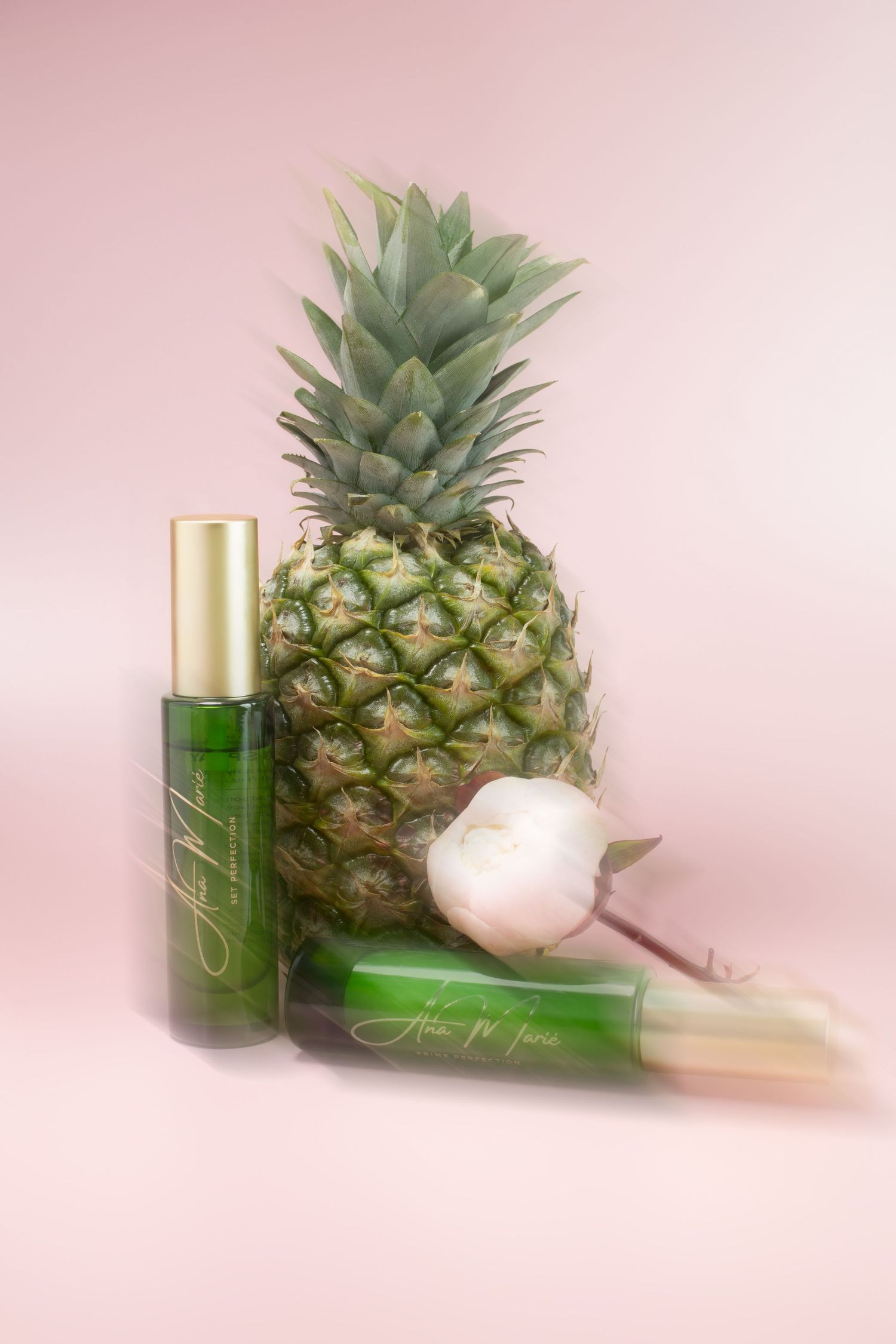 tropical product photography for beauty brand