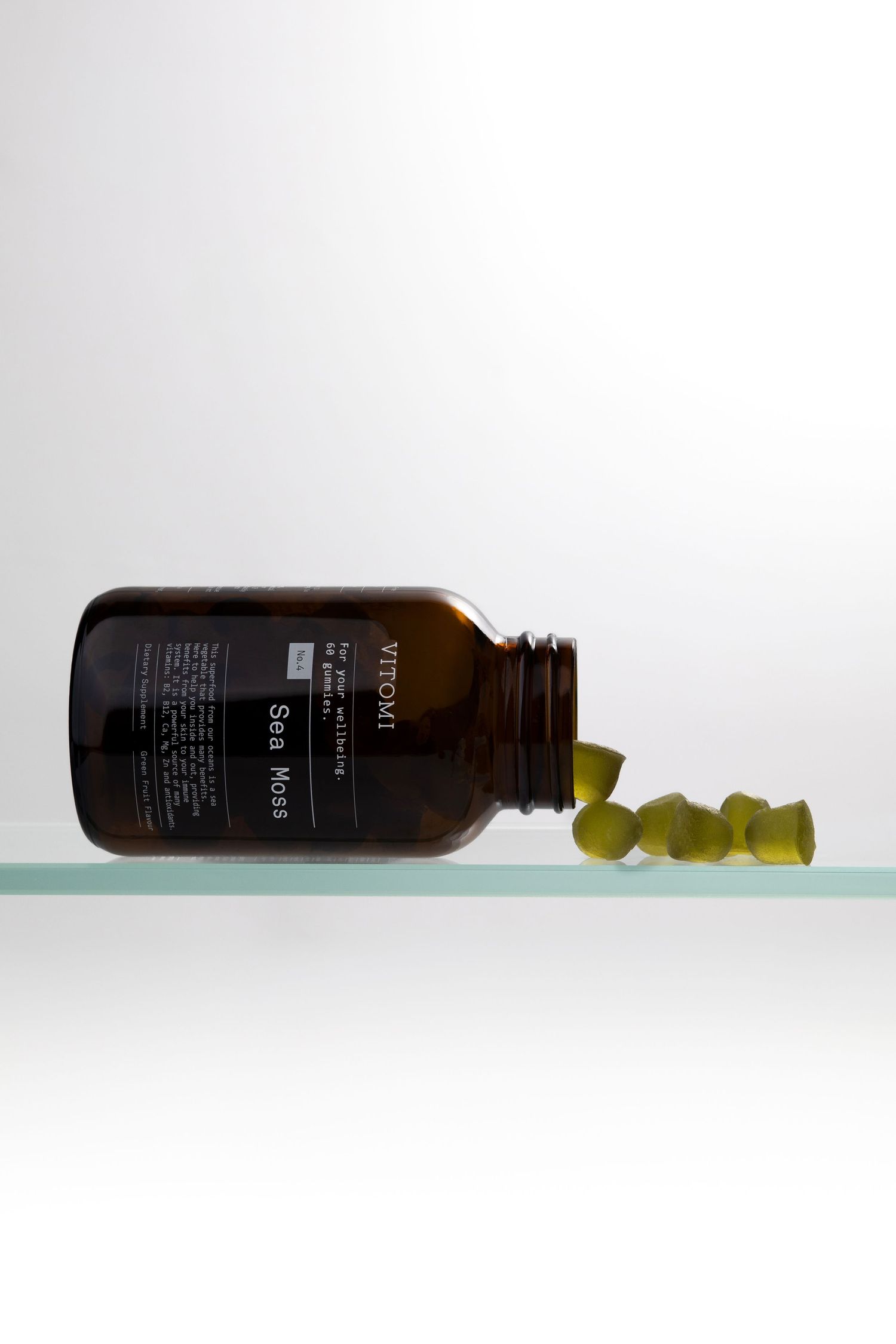 Wellness vitamins shot taken by UK product photographer Glow Studio Yalda
