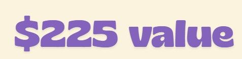 Purple text showing 