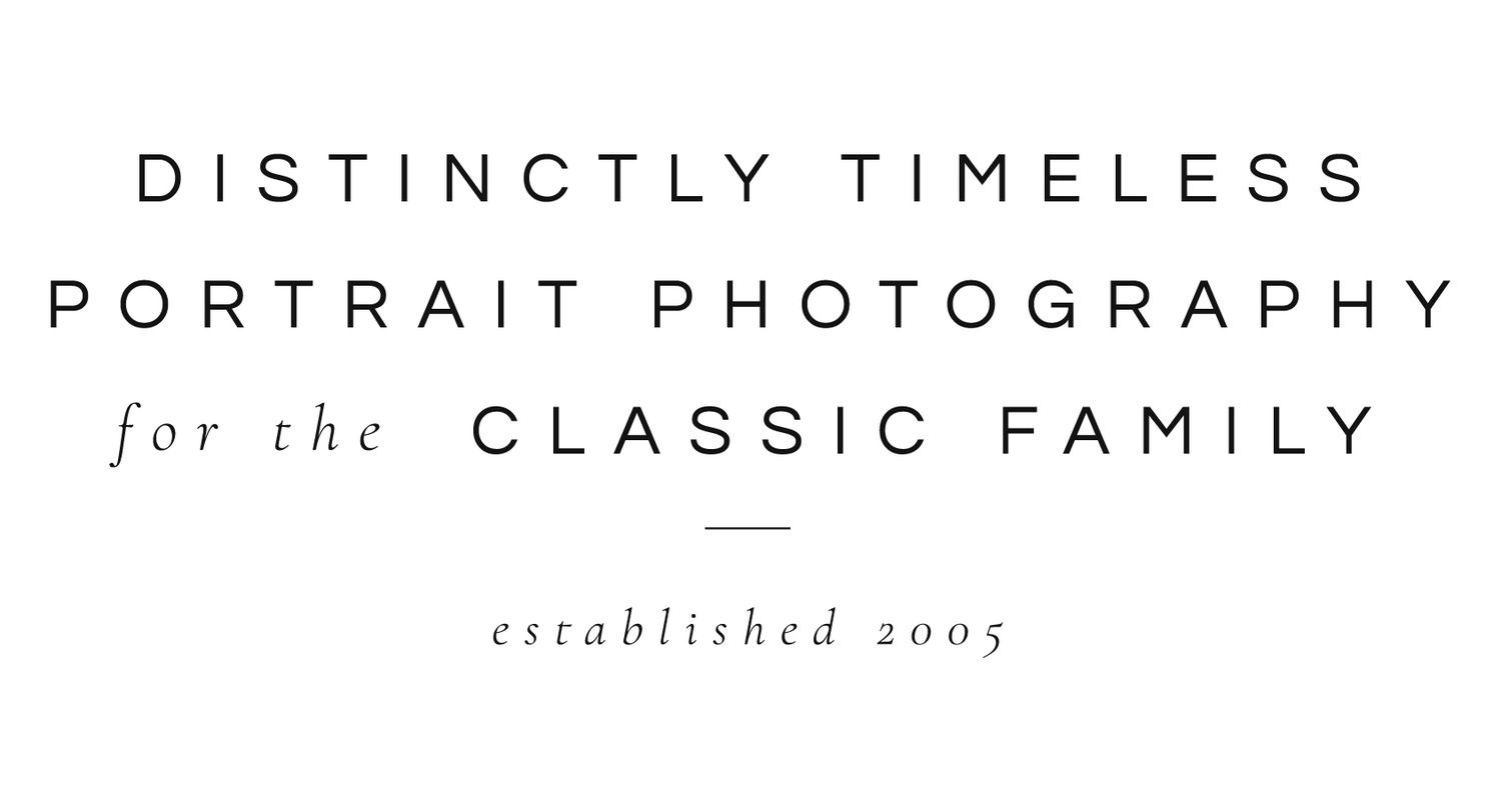Distinctly timeless portrait photography for the classic family