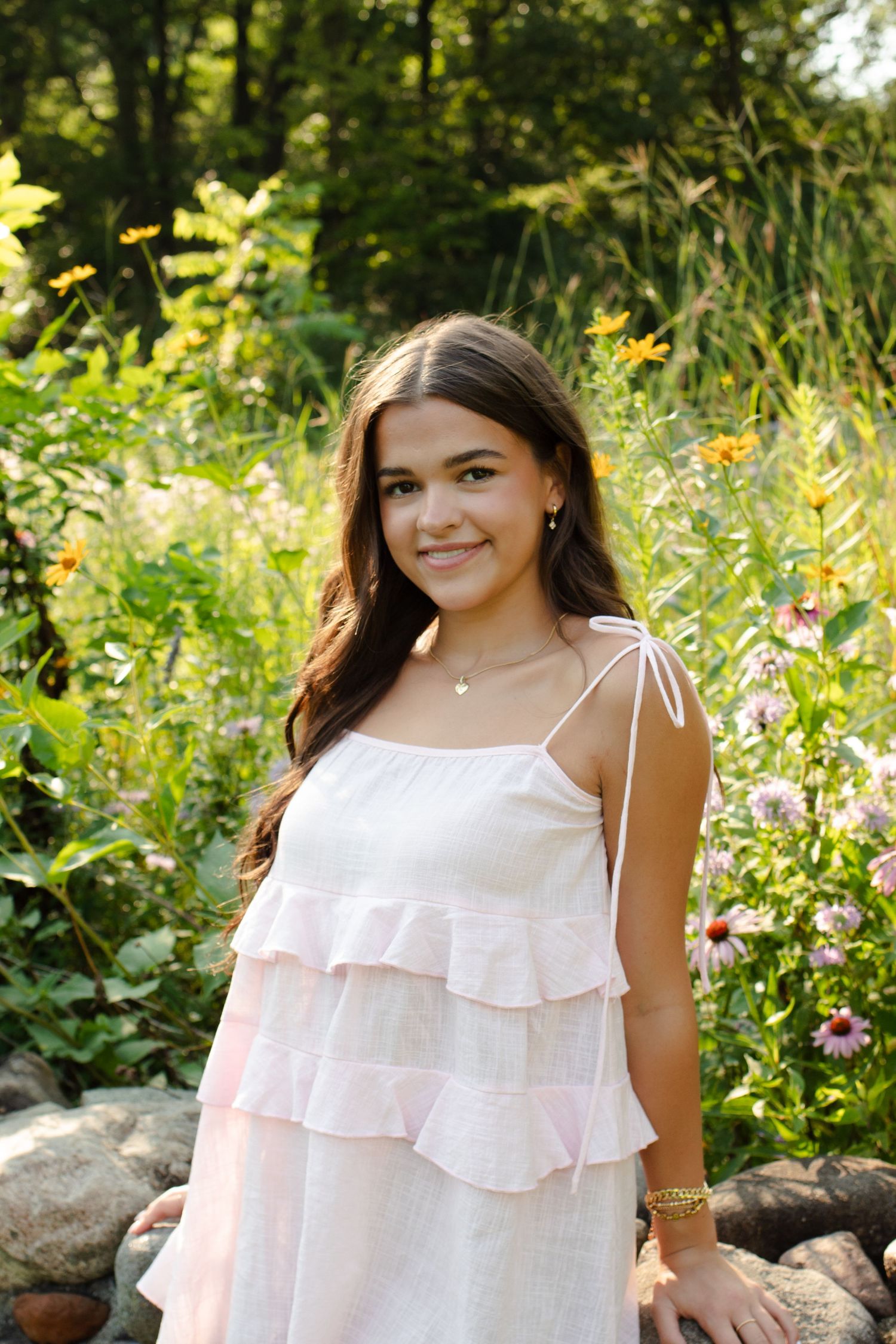 Lucy's senior pictures outdoor session in Wayzata, MN