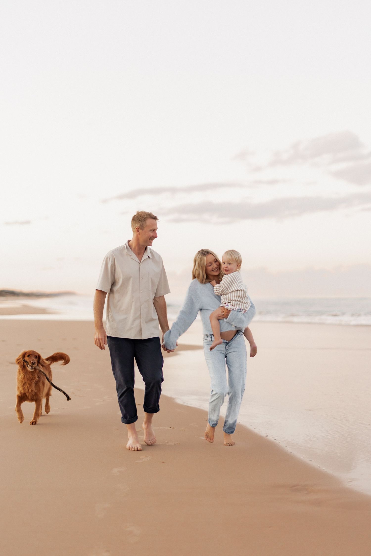 Lifestyle family photography session with young children on Sunshine Coast