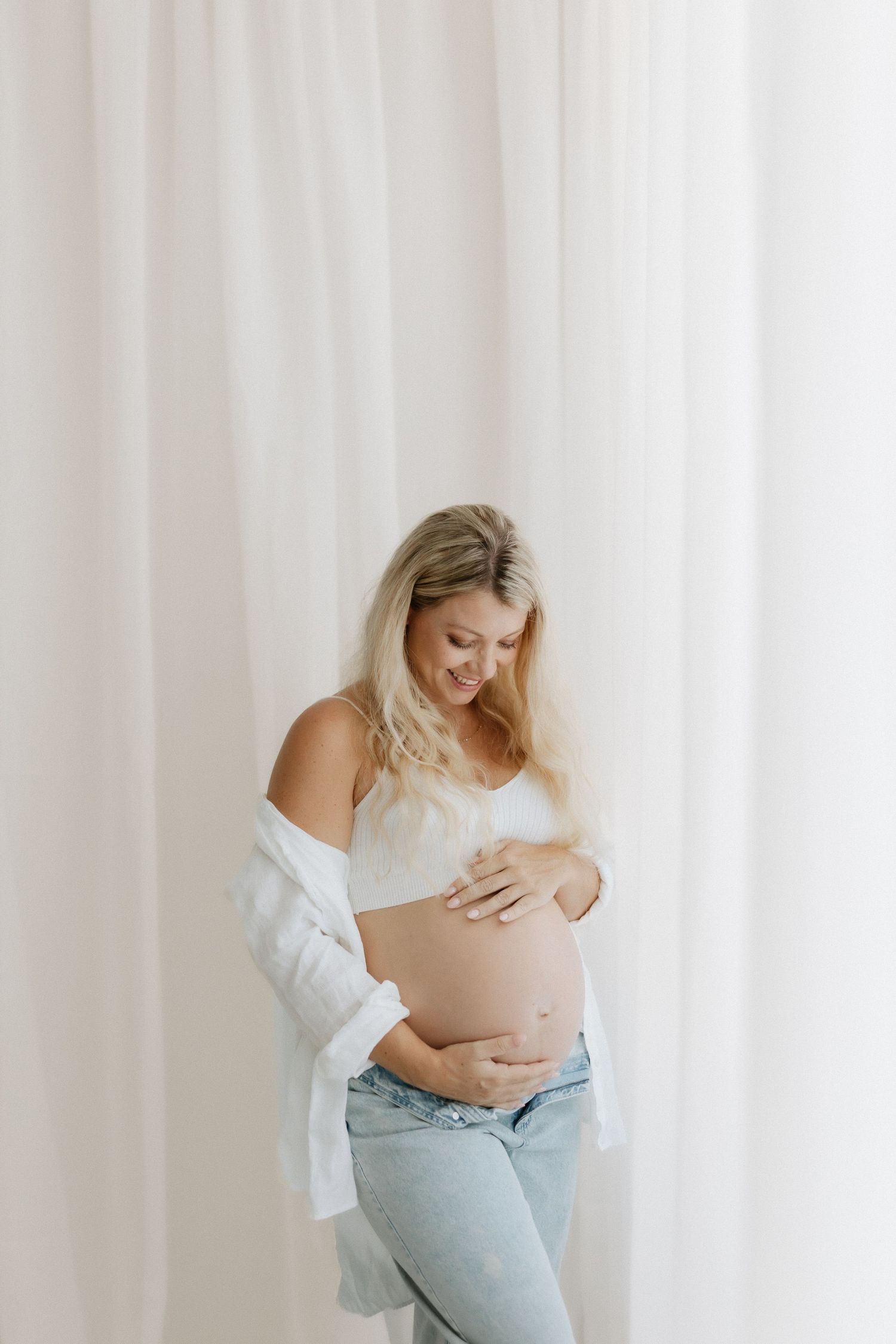 Studio to Ocean maternity session photographed in Peregian Beach