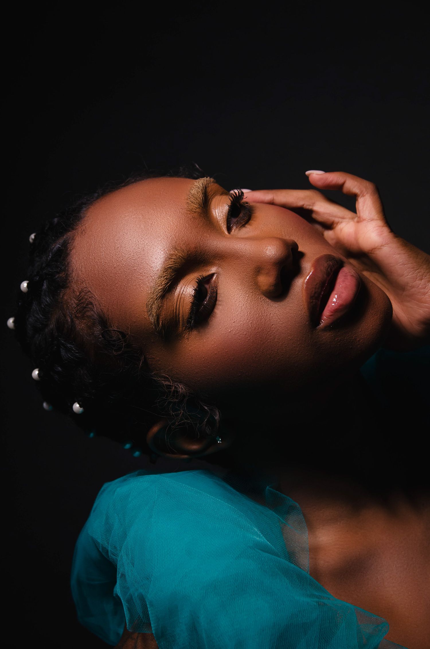 editorial photoshoot of a sad girl