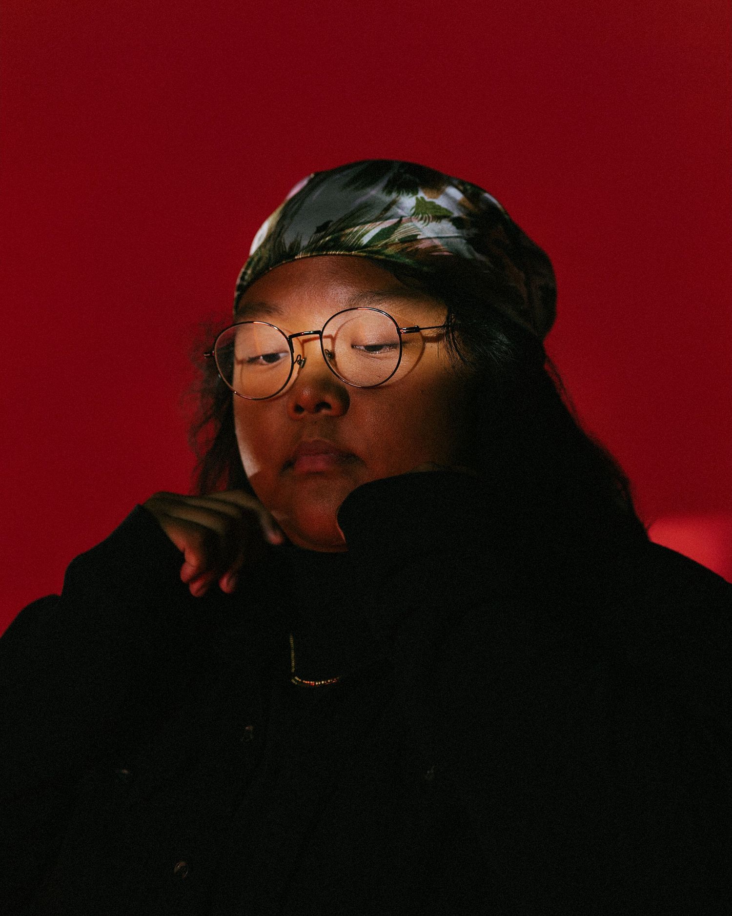 Artist Bema Tadey posing for an editorial photoshoot promoting her new single Four Leaf Clover