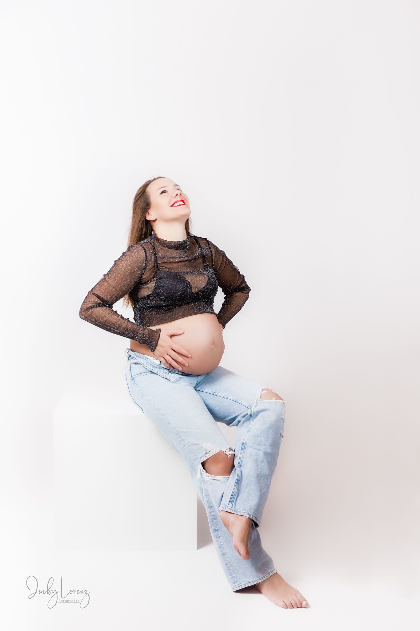 Babybauch Shooting, Jeans, Jacky Lorenz Fotografie, Plaidt, Koblenz, Neuwied, Westerwald und Umgebung,