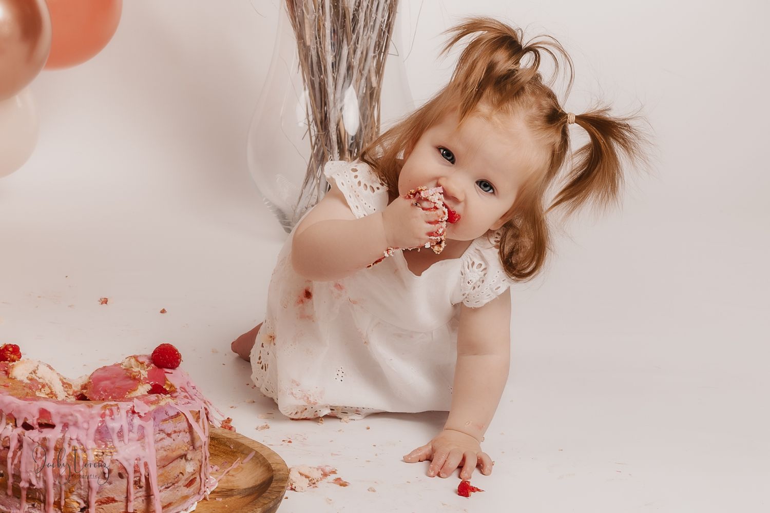 1. Geburtstag, Baby isst Torte, Cake Smash Shooting Jacky Lorenz Koblenz