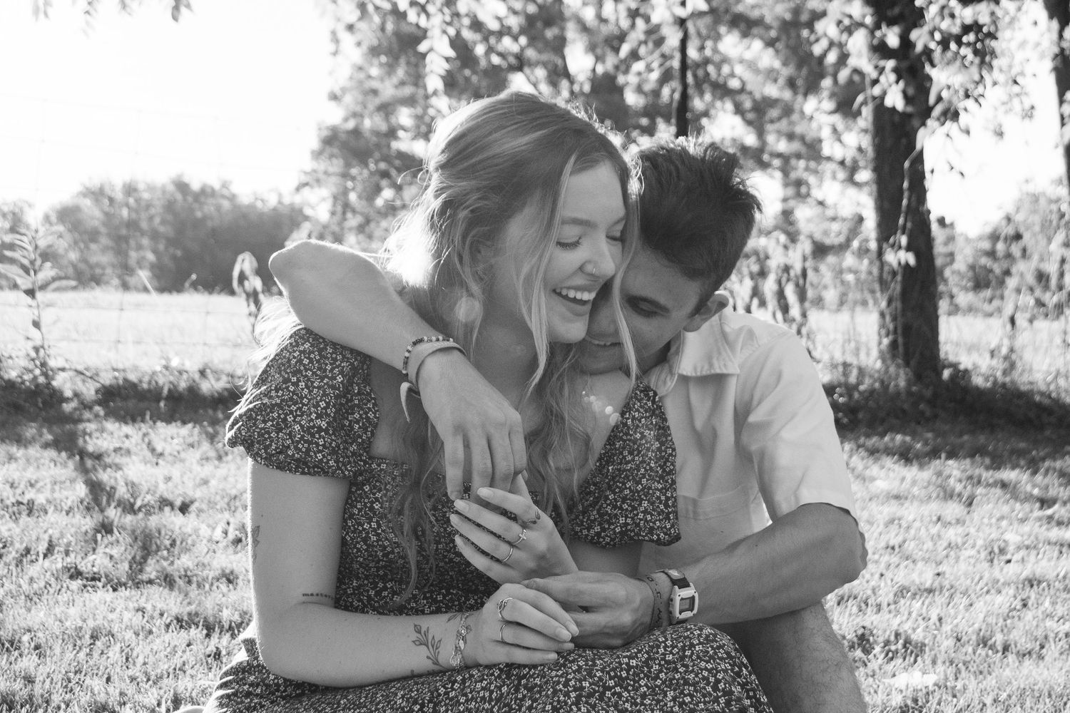 Authentic love story captured through candid photography