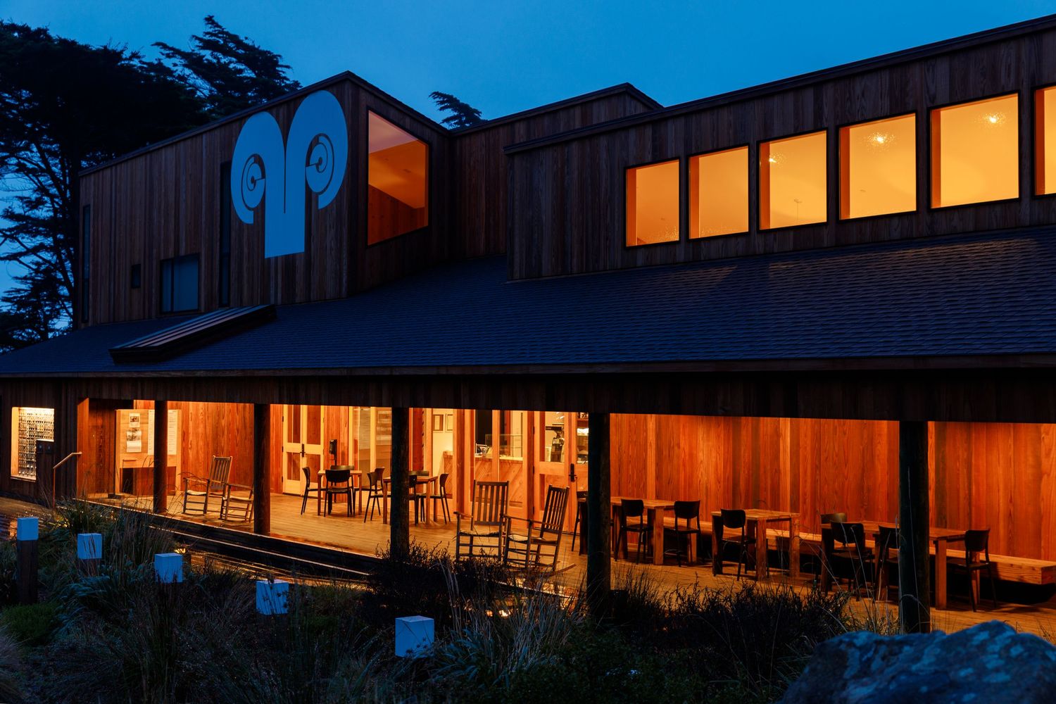 Sea Ranch Lodge in the early morning, taken by travel and hotel photographer Adrian Kahn.