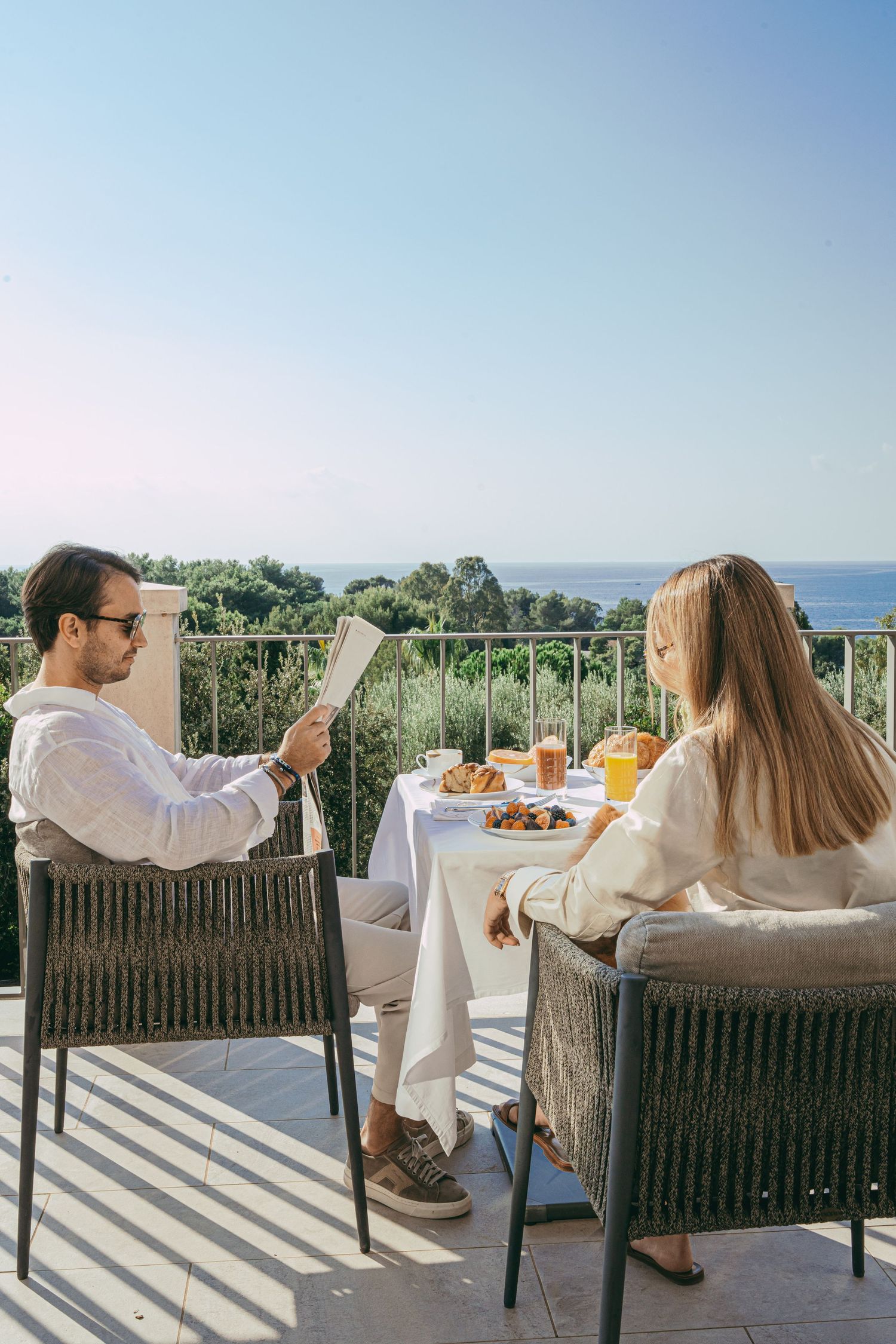 petit-déjeuner vue mer | Domaine Louise
