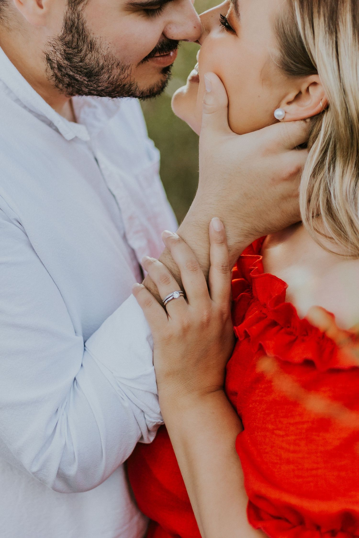Elegant engagement photography session showcasing a couple's love and connection in Mpumalanga, South Africa.