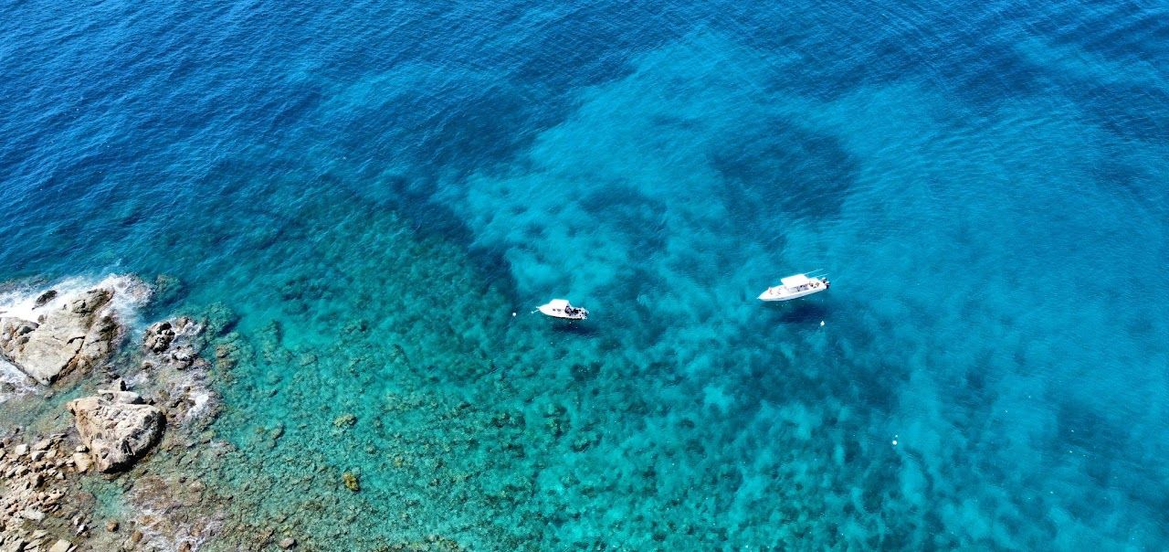 An aerial photo of Charlotte Amalie
