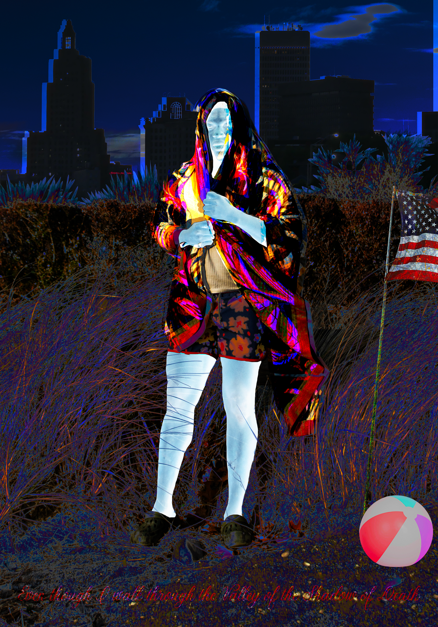 (Untitled) Self Portrait at The Beach
Digital painting