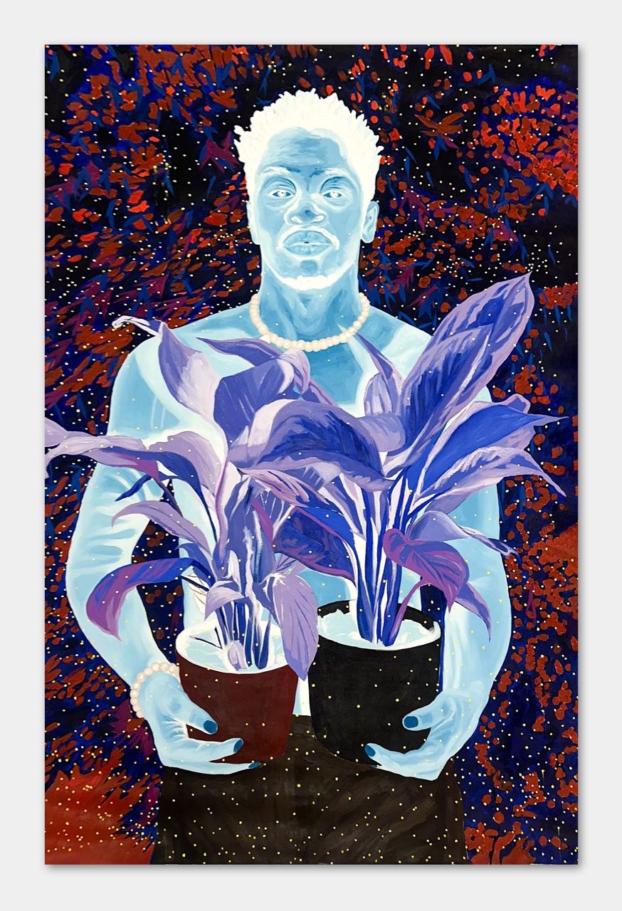 Plants of America, 2023-24
Oil and acrylic on canvas
183 x 122 cm / 72 x 48 in