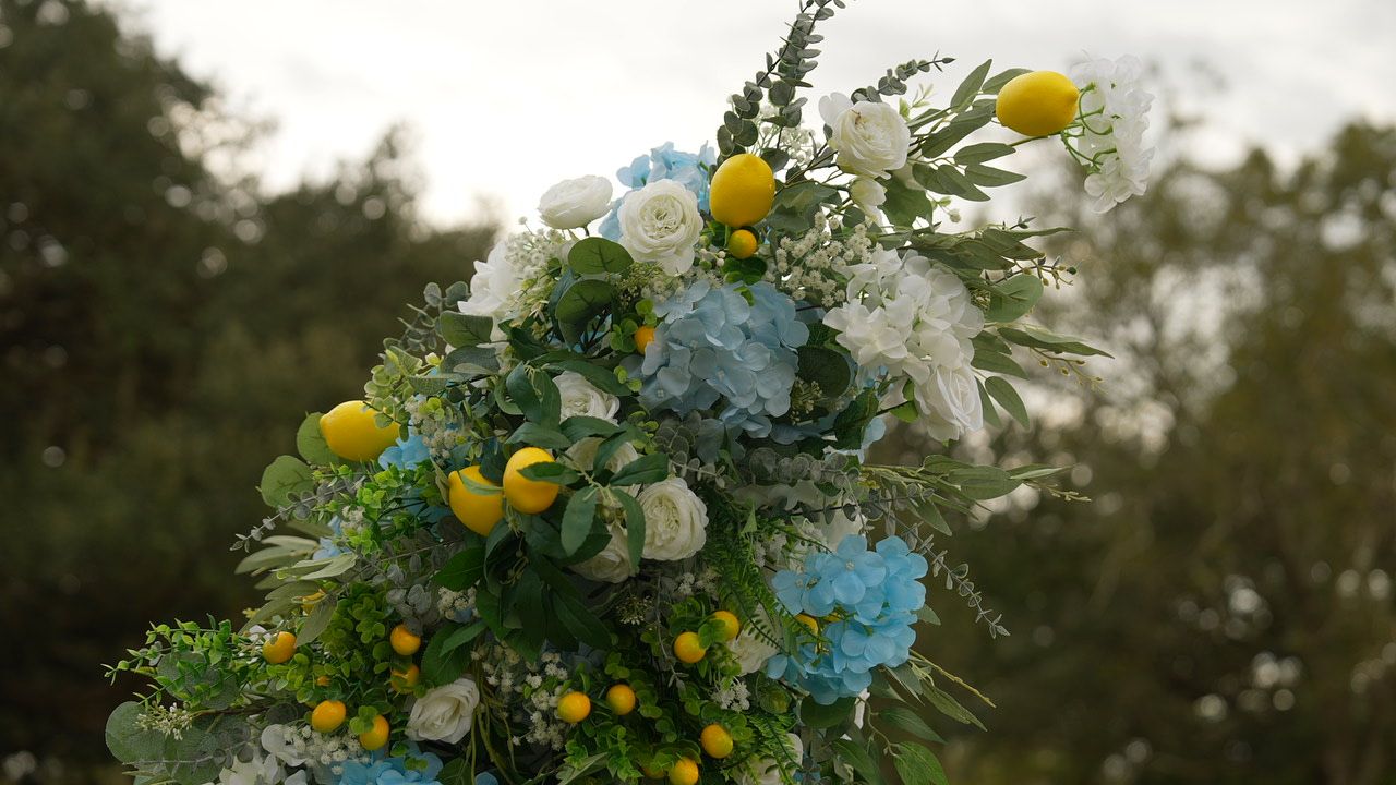 Wedding ceremony setting