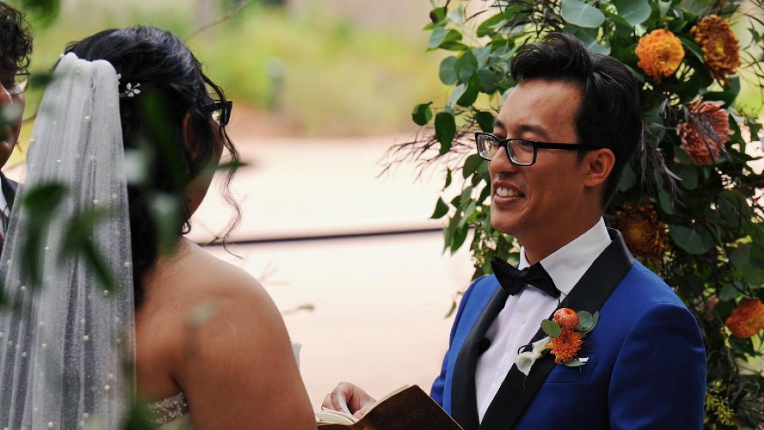 Cinematic wedding highlight capturing vows and details