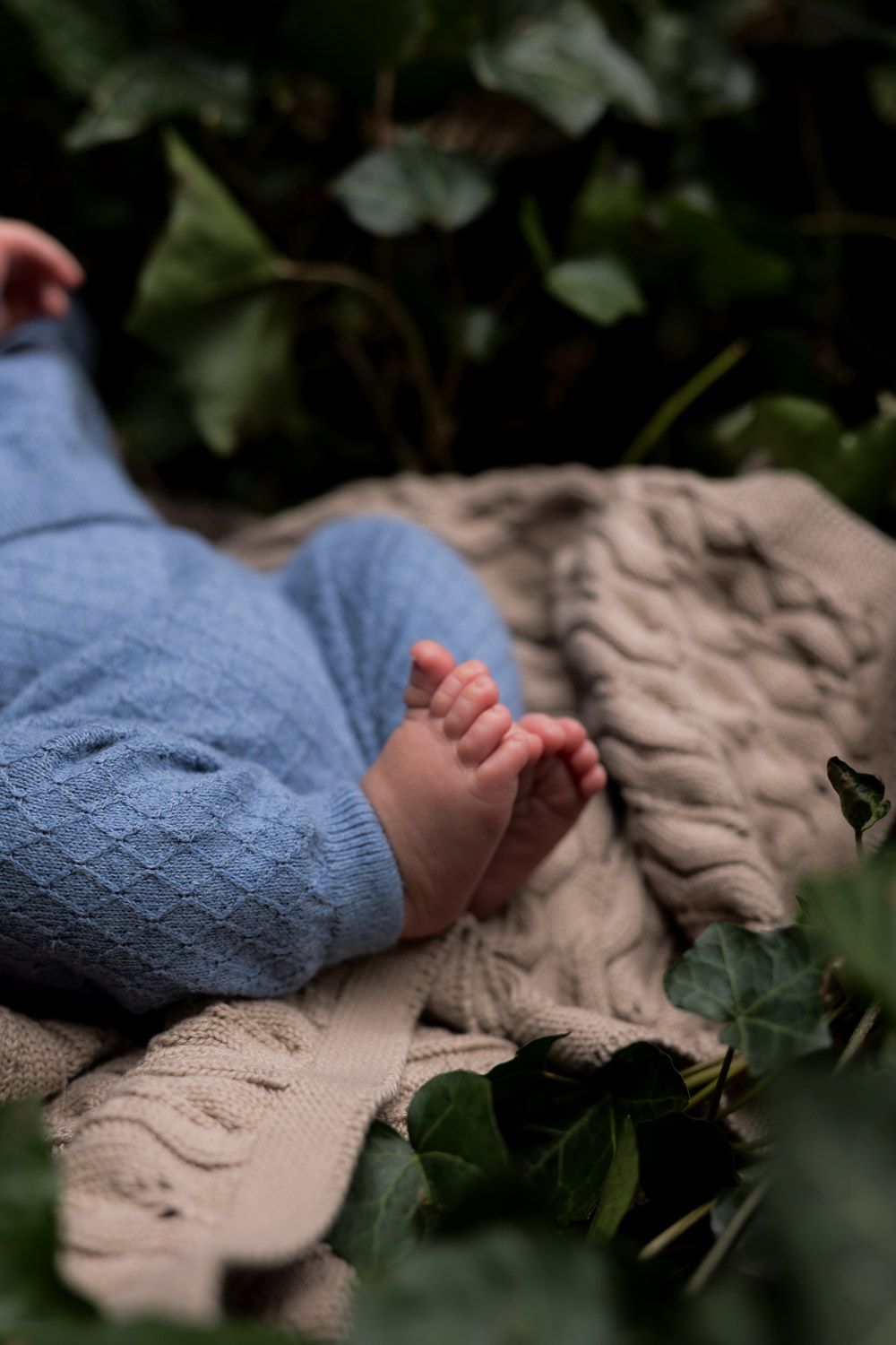 Baby sleeping during in-home lifestyle newborn session in Moorestown, NJ
