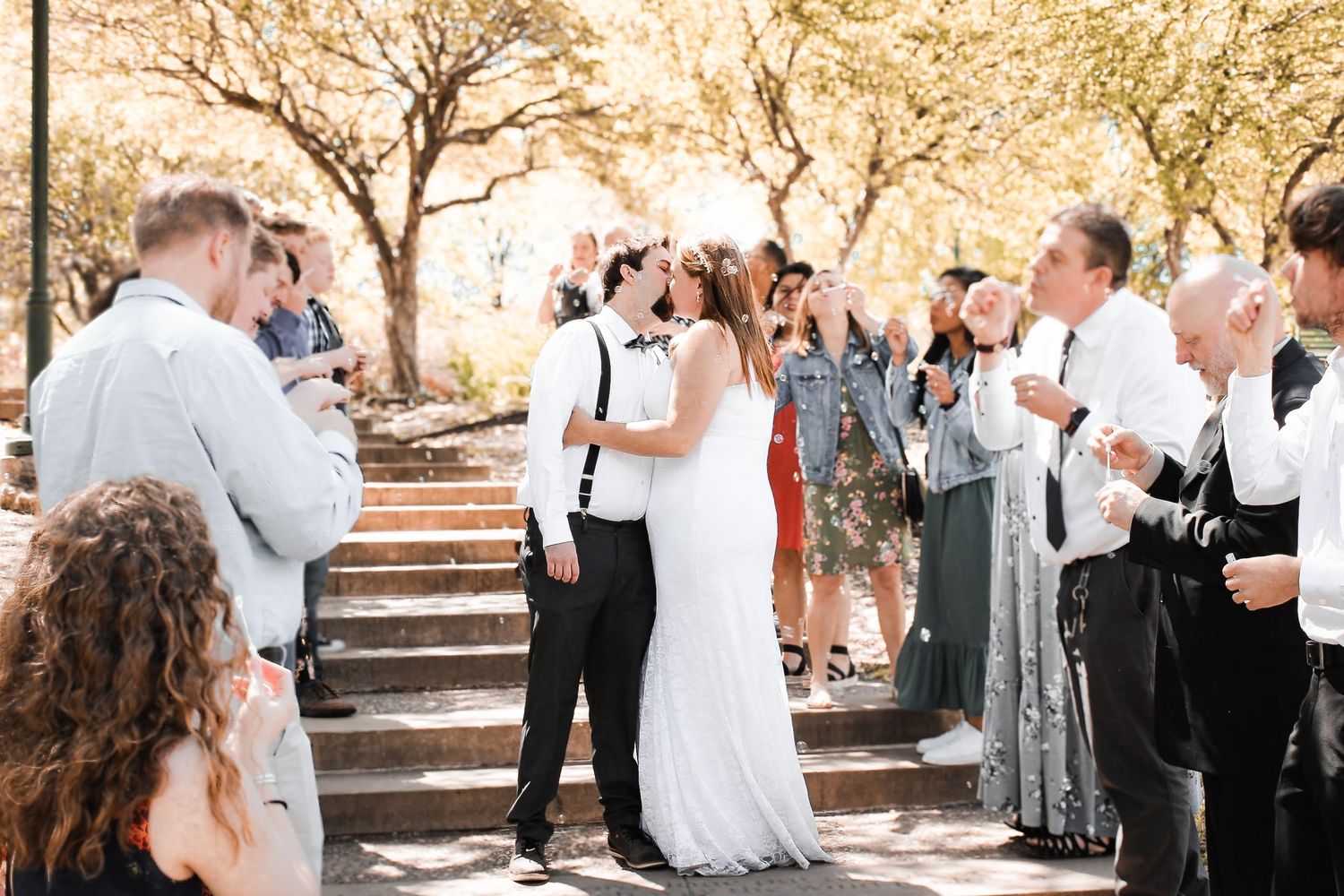 Micro wedding send off