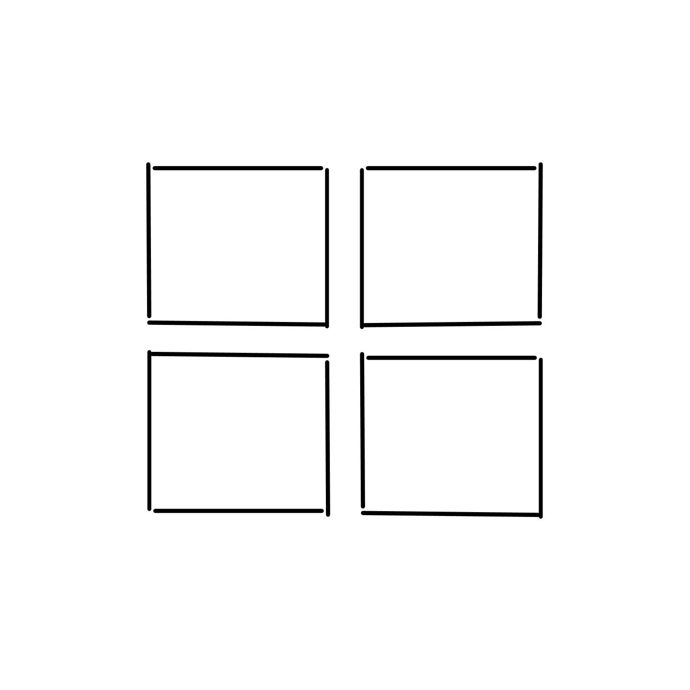 A graphic: four squares arranged in a grid.