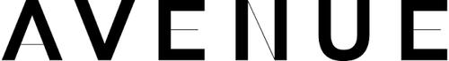 Avenue magazine logo in minimalist black sans-serif capital letters.
