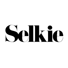 Selkie fashion brand logo in modern serif typeface displayed in black.