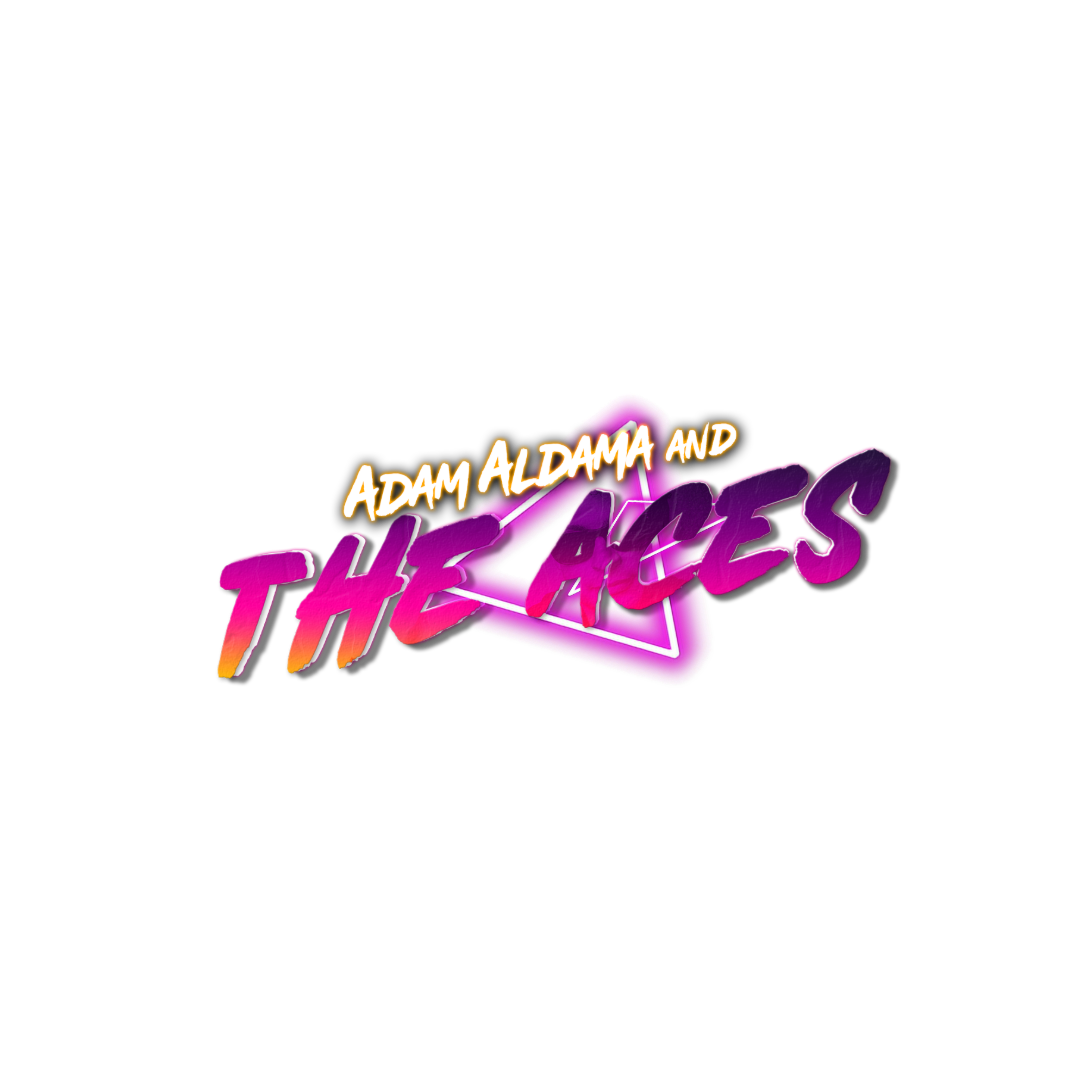 Collection of colorful artistic text logos with gradient and neon effects.