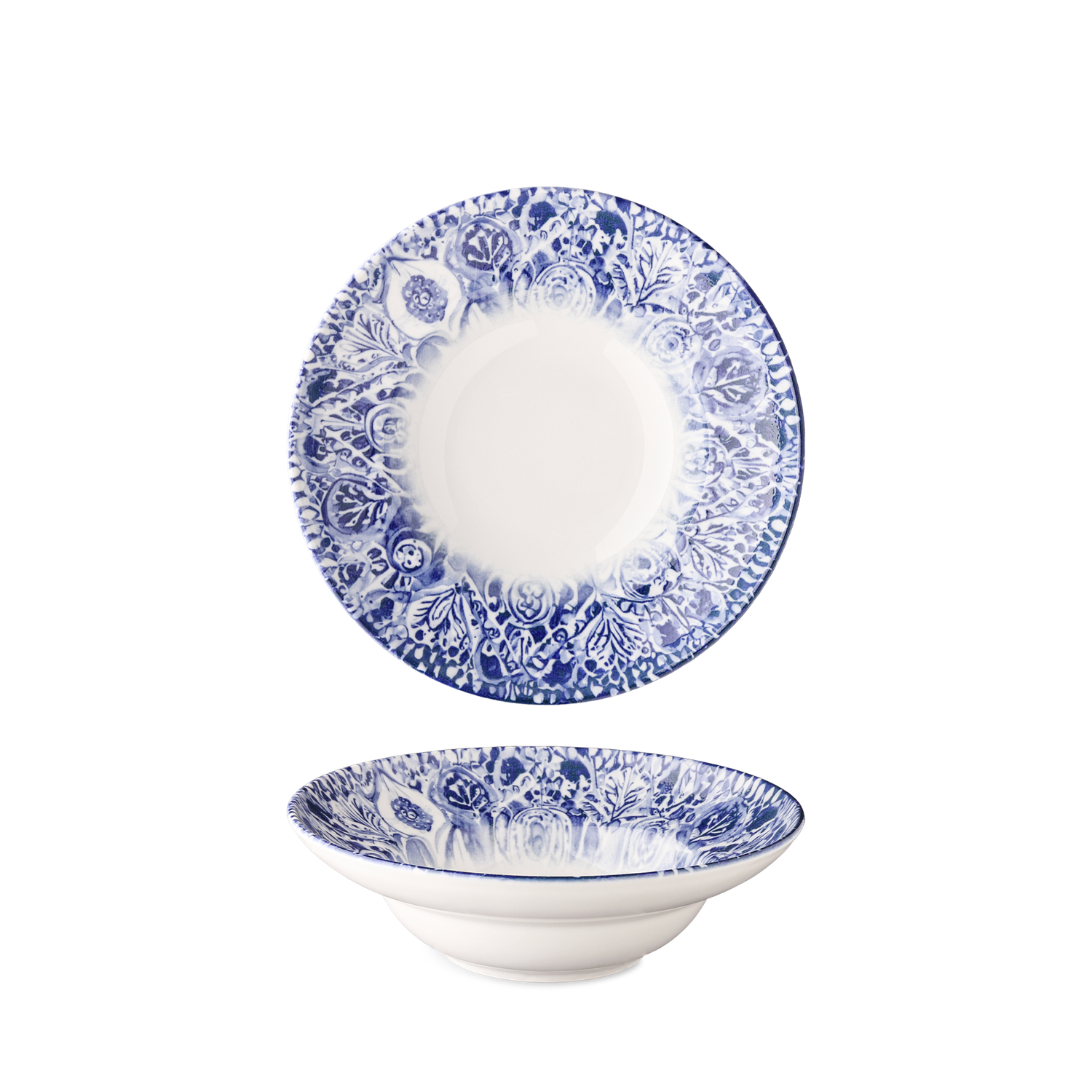 Nordic porcelain collection with digital print.