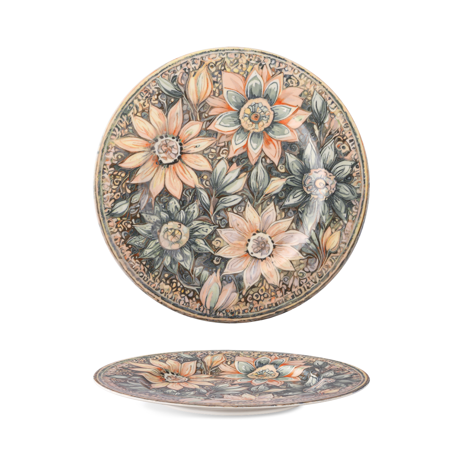 Dreamy Flowers porcelain collection with digital print by G. Benedikt.