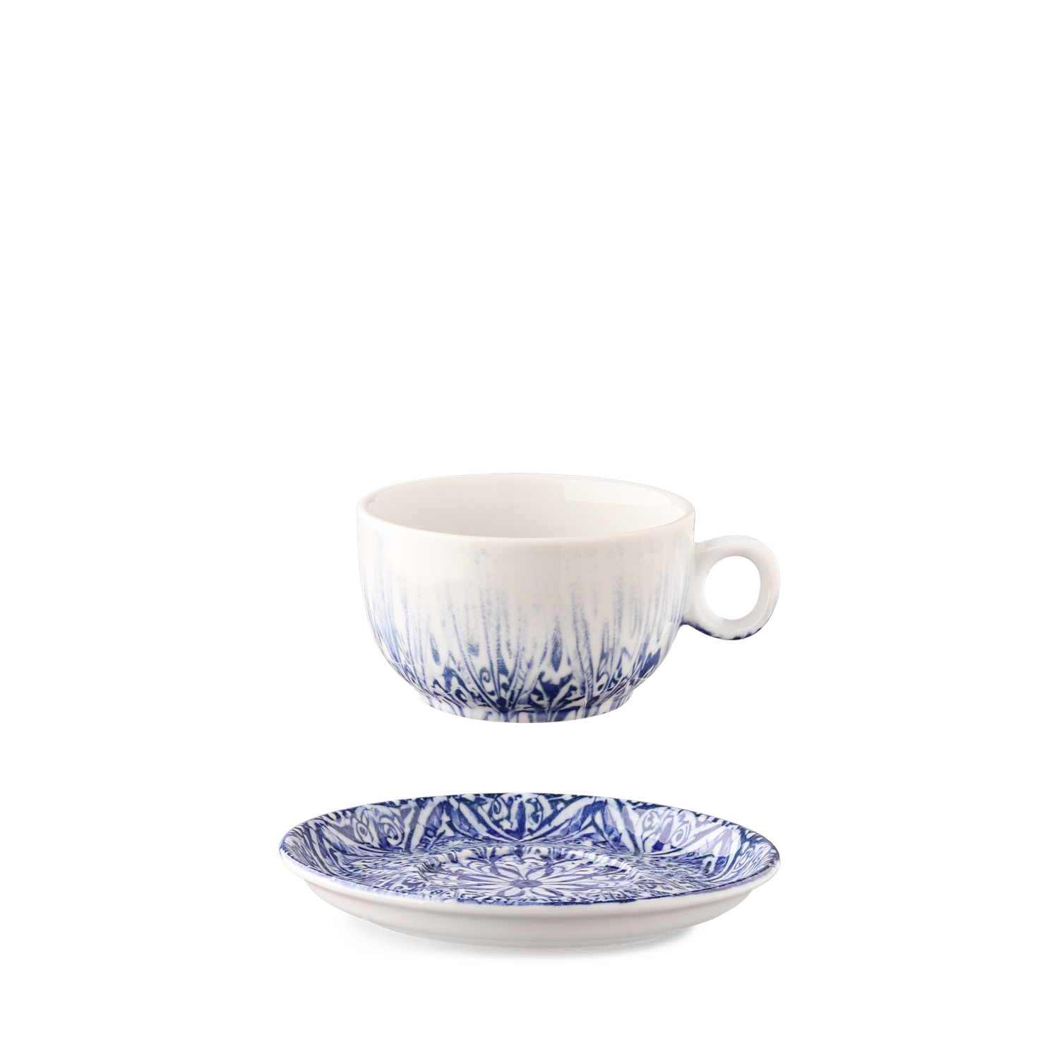 Nordic porcelain collection with digital print.