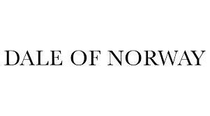 Clean typography logo for Dale of Norway in classic serif font against white background.