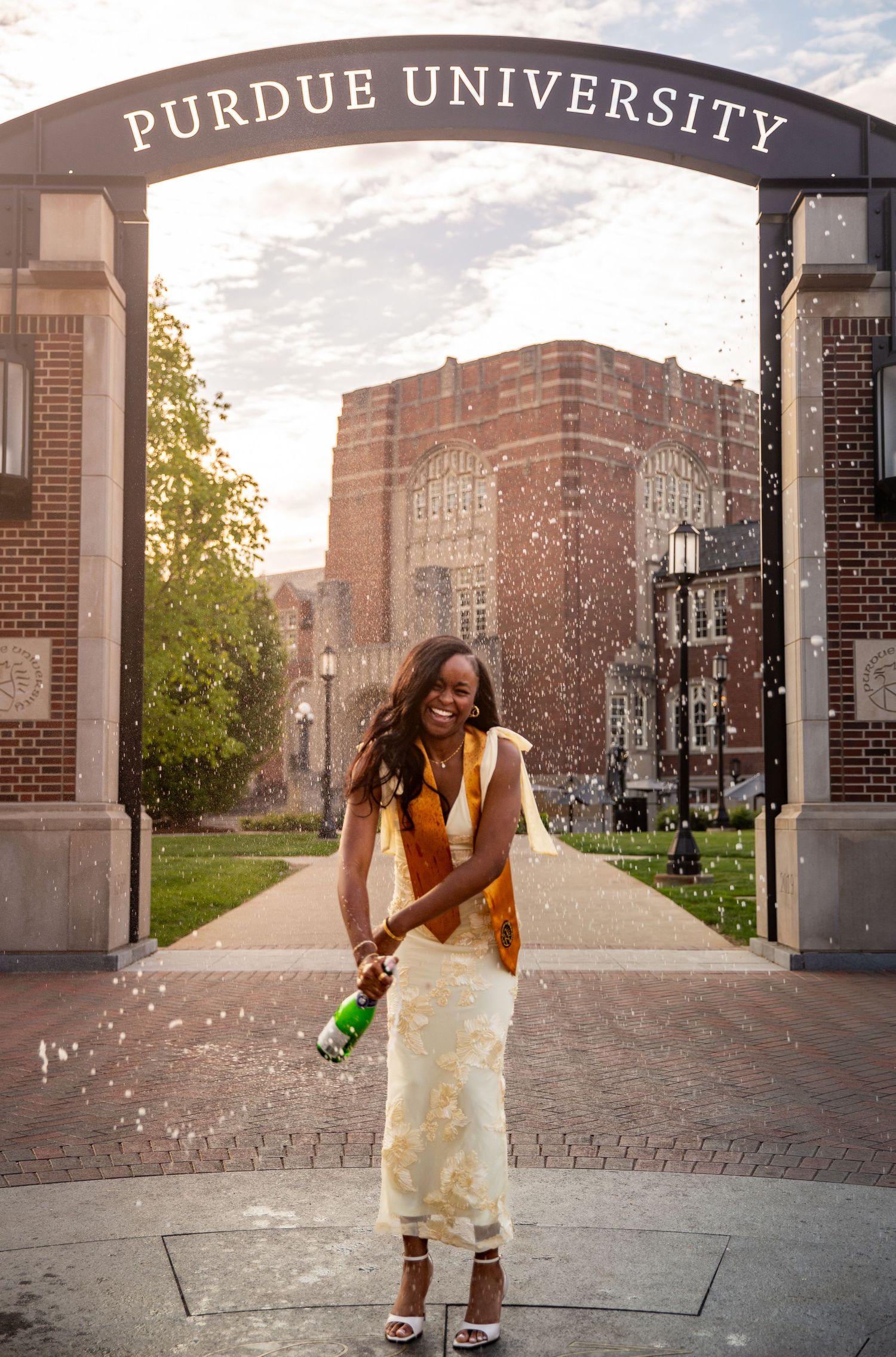 Purdue University graduation portrait