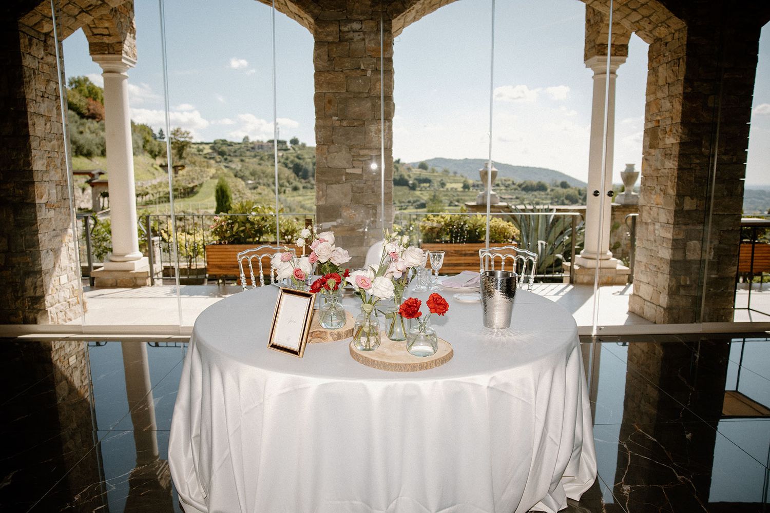 Ricevimento di matrimonio a Le Cantorie, Franciacorta