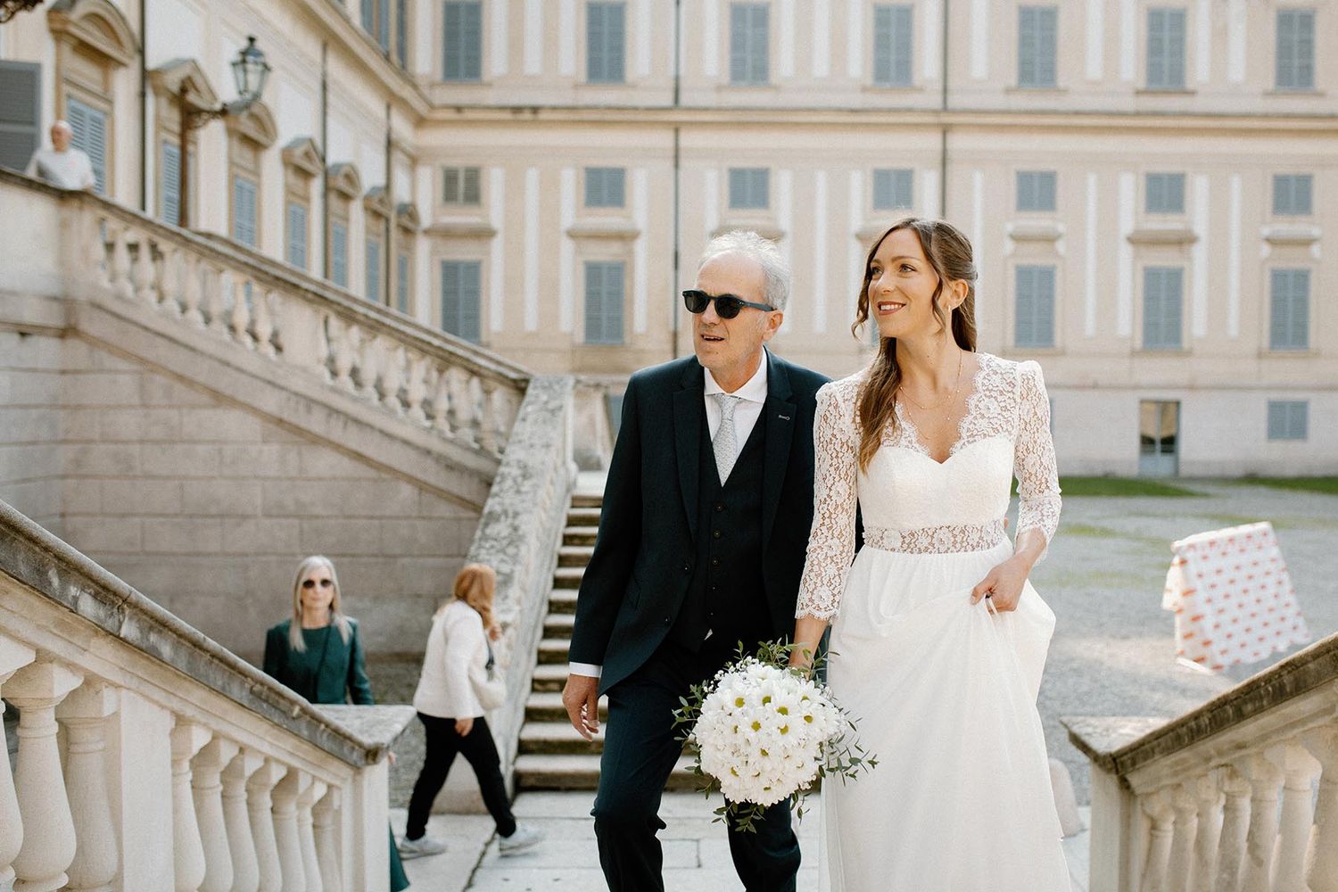Arrivo della sposa in Villa reale a Monza