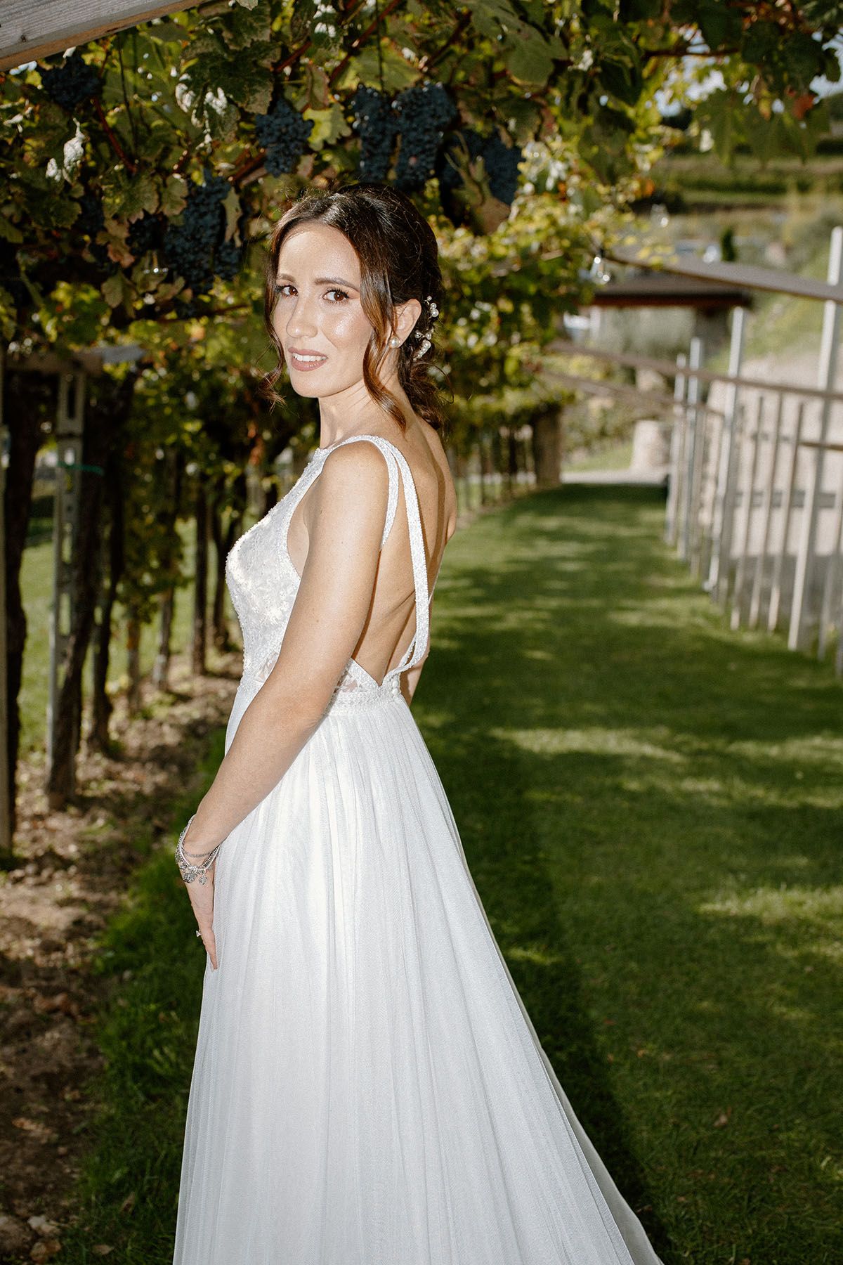 Shooting degli sposi tra i vigneti a Le Cantorie, Franciacorta