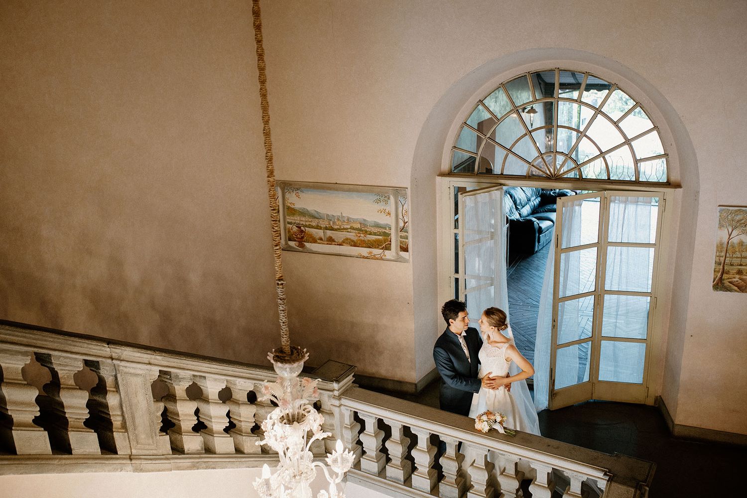 Coppia di sposi a Villa Malliana, reportage di matrimonio