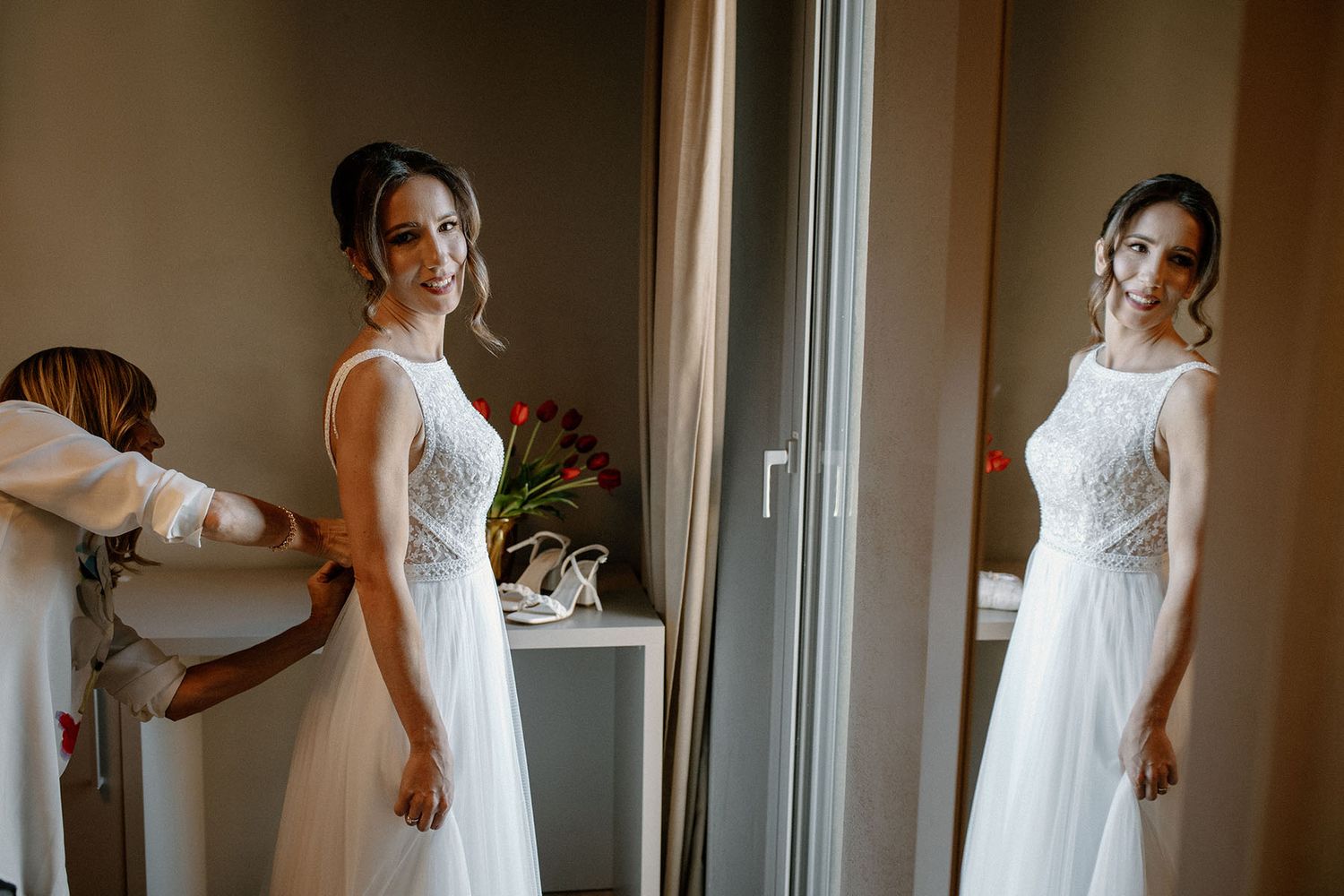 Preparazione della sposa prima del matrimonio
