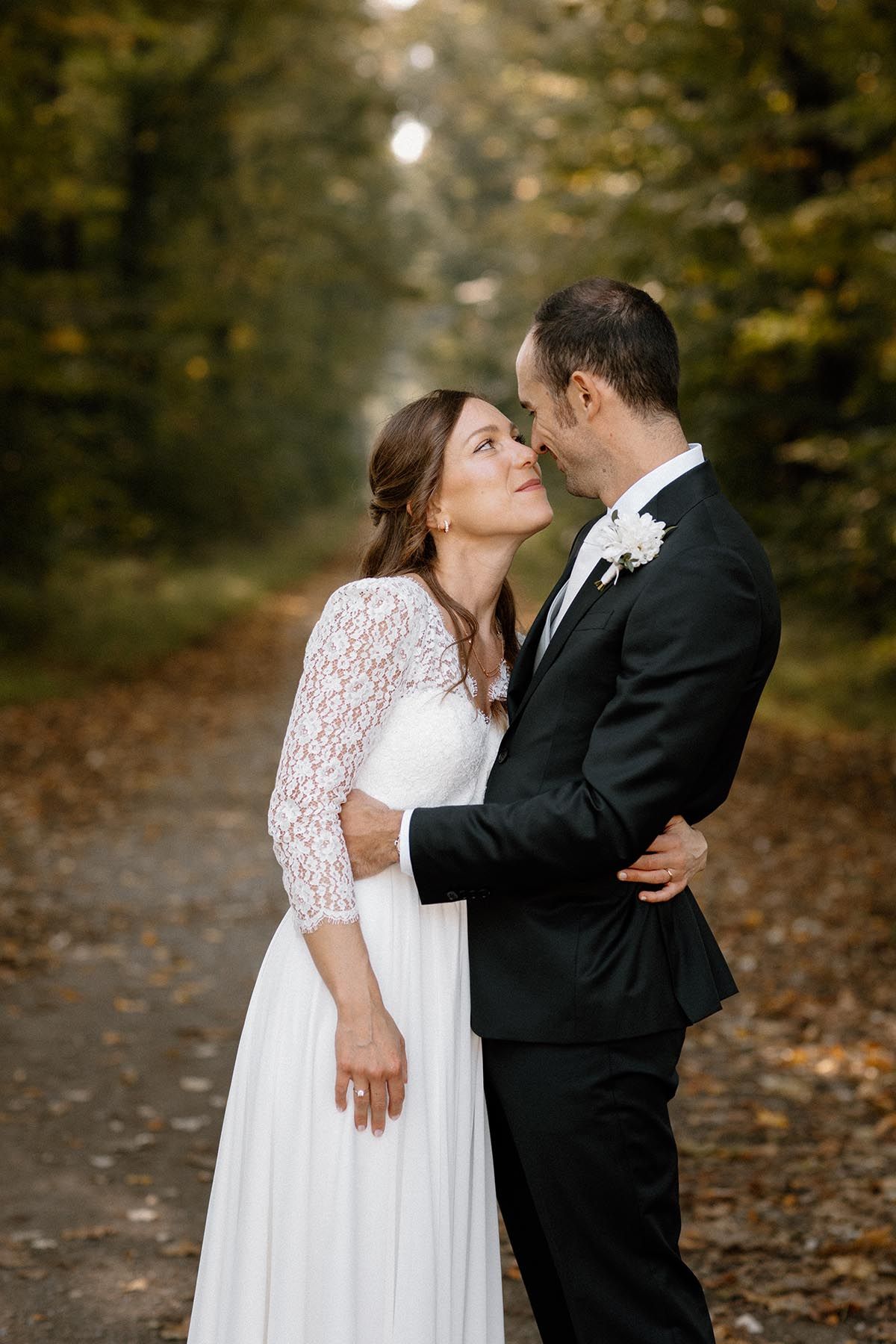 Shooting degli sposi nel parco di Monza