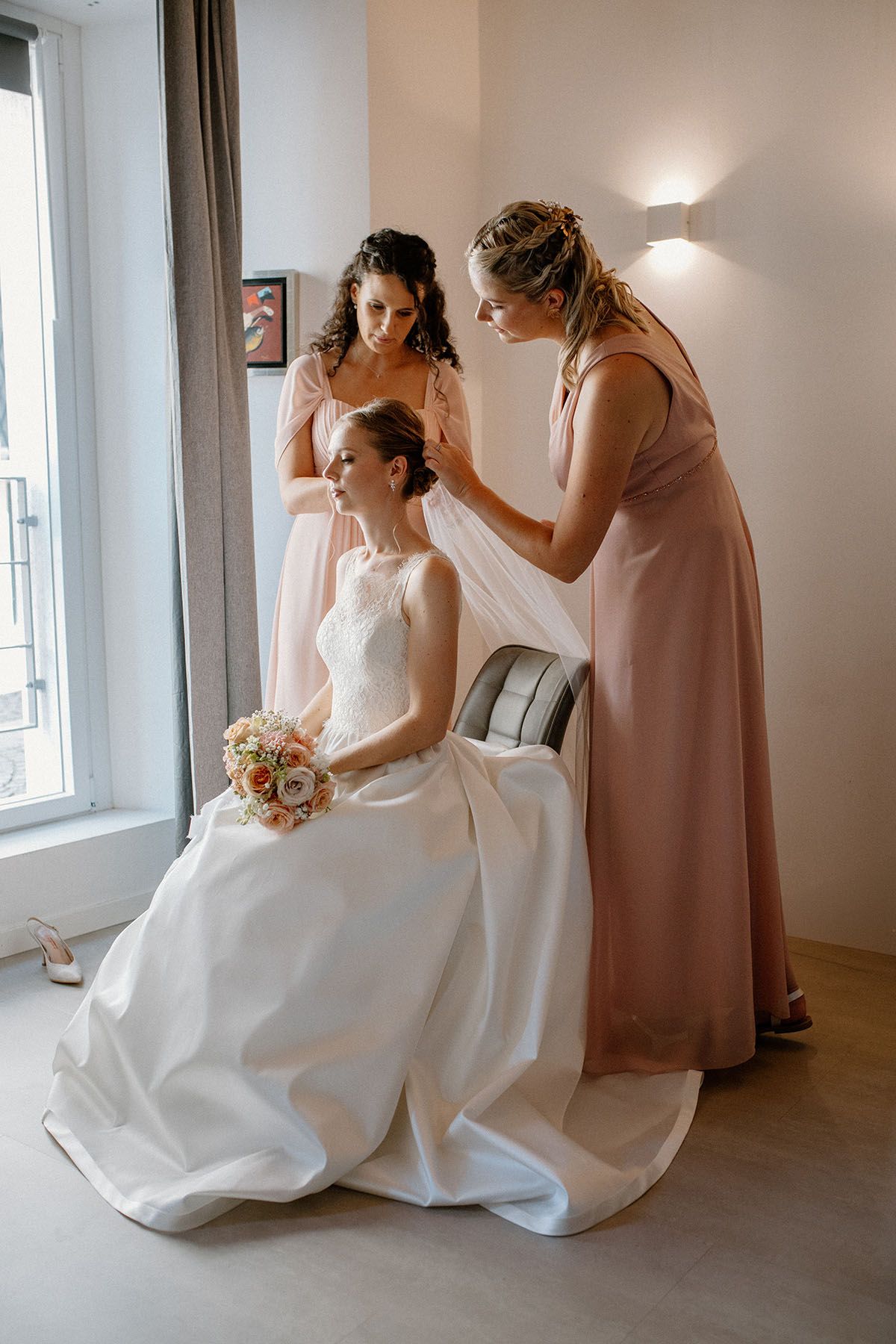 Preparativi della sposa a Lecco