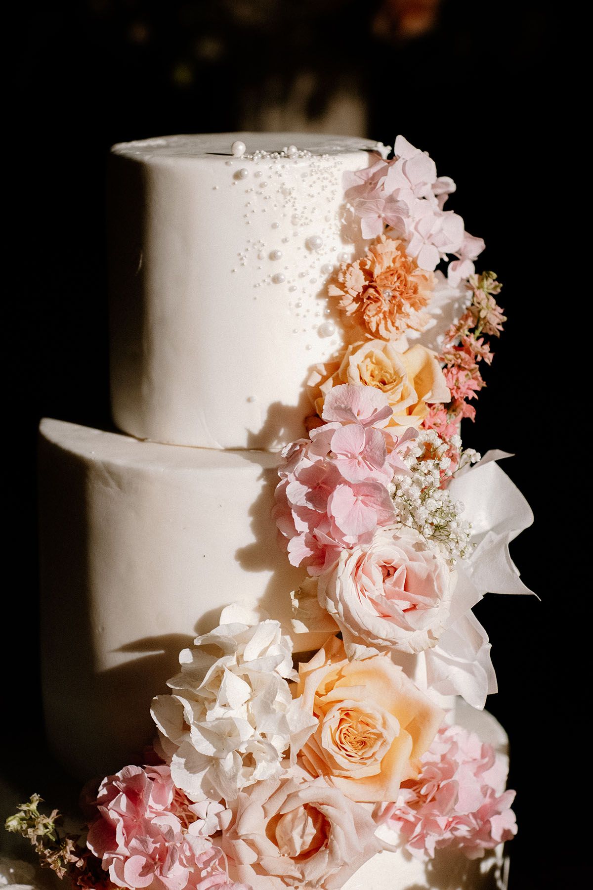 Taglio della torta nunziale a Villa Malliana, Bergamo