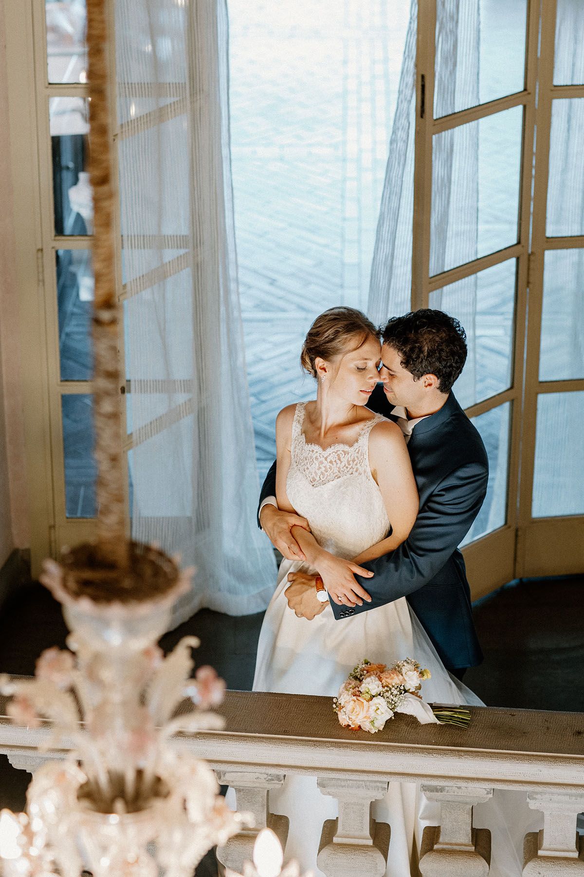 Coppia di sposi a Villa Malliana, reportage di matrimonio