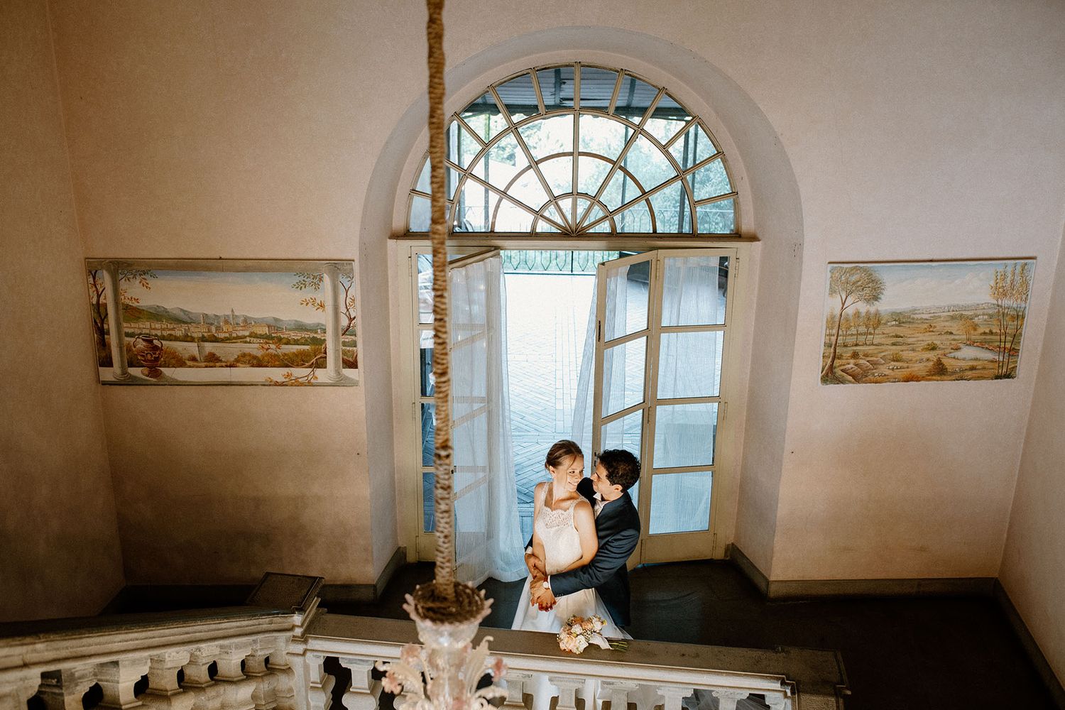 Coppia di sposi a Villa Malliana, reportage di matrimonio
