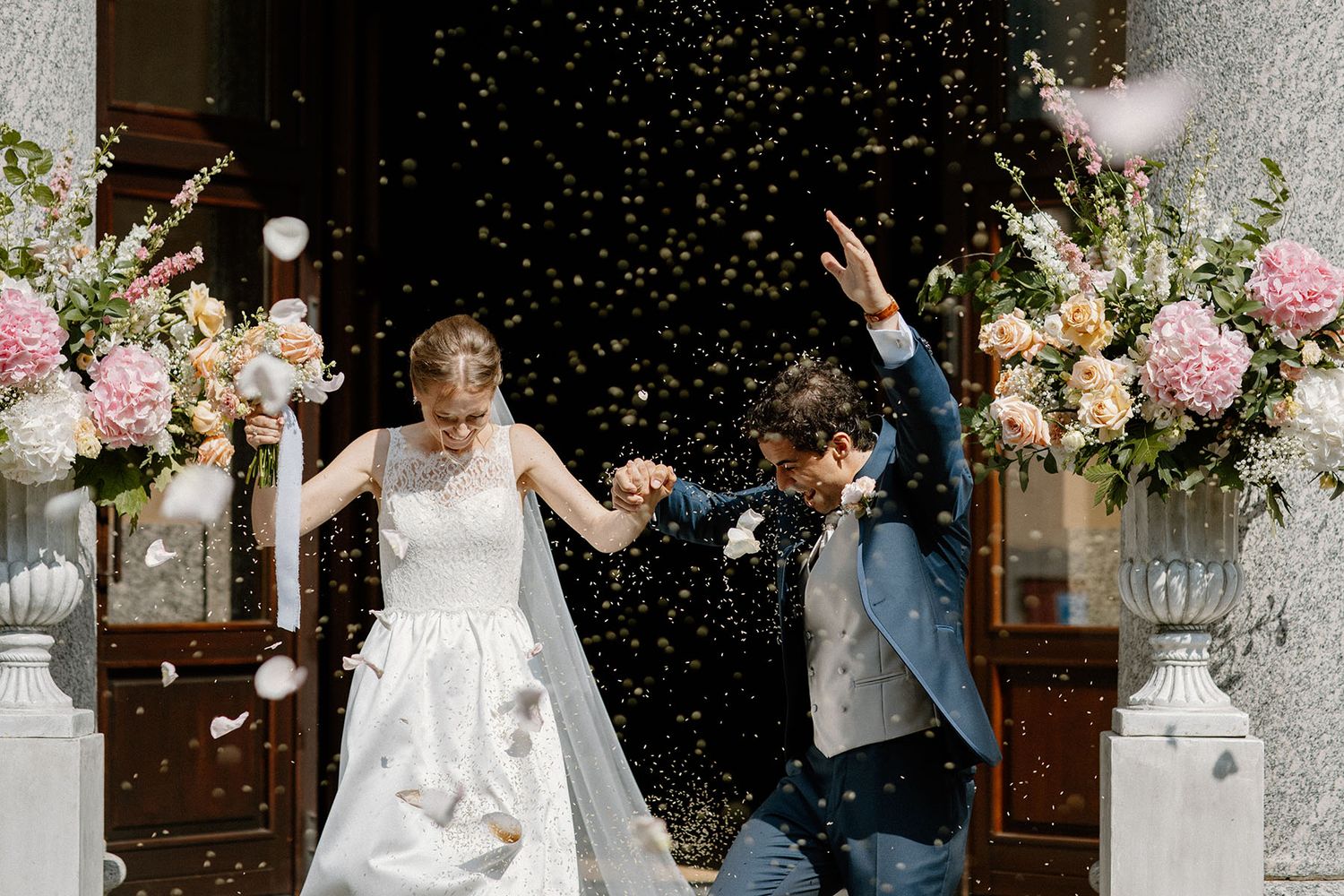 Lancio del riso matrimonio, Lecco