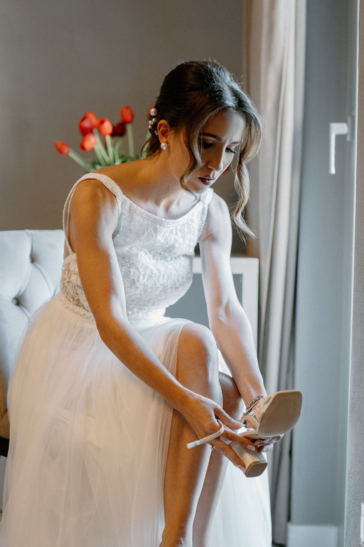 Preparazione della sposa prima del matrimonio