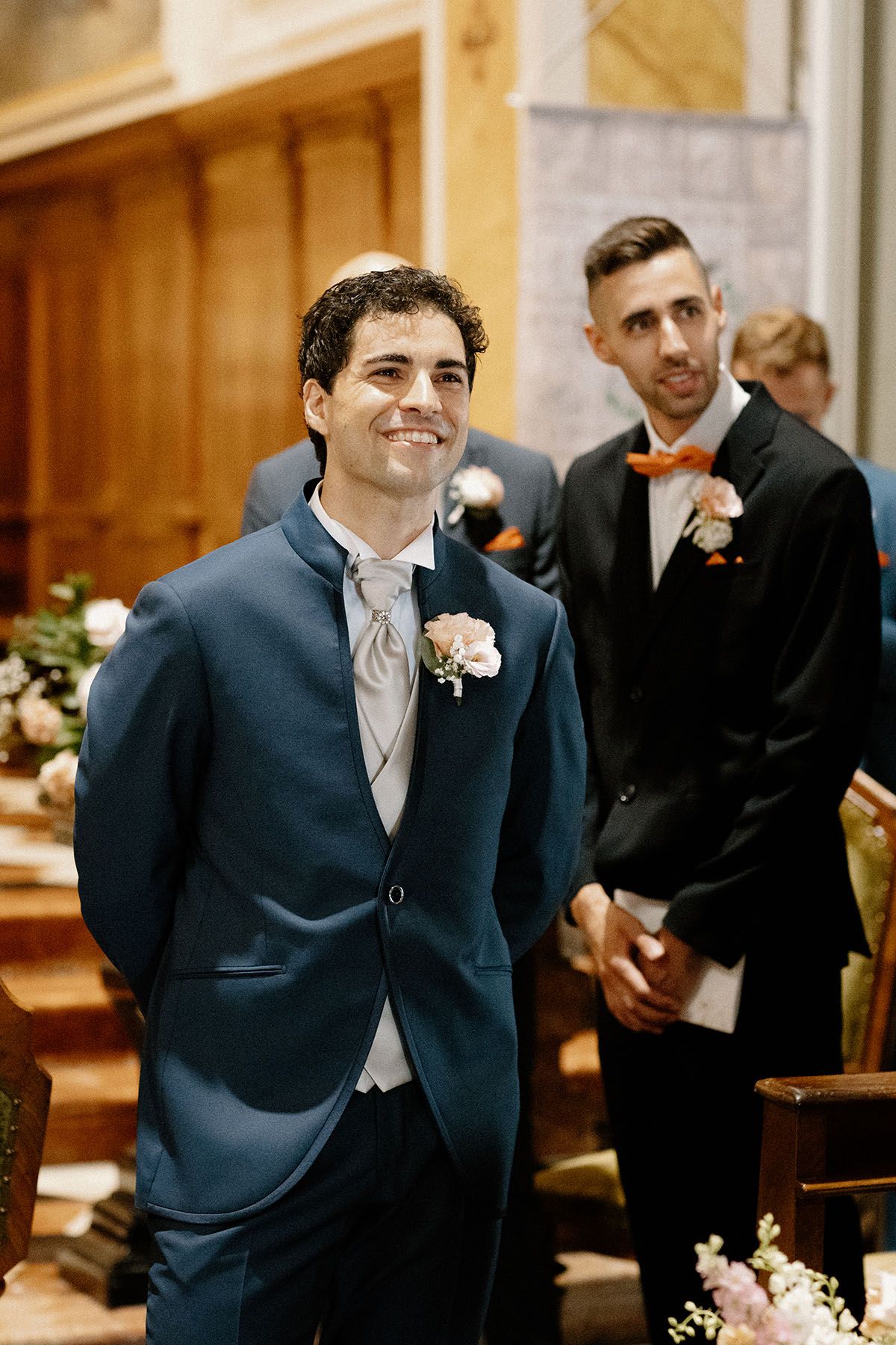 Cerimonia di matrimonio a Villa Malliana, coppia franco-italiana