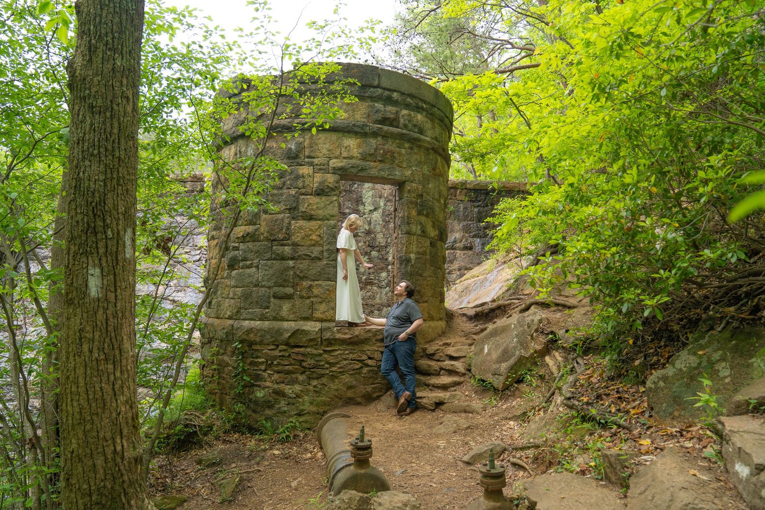 Paris Mountain Engagement Photoshoot South Carolina. Cinematic storytelling, visual poetry photography www.thelordsfruit.com